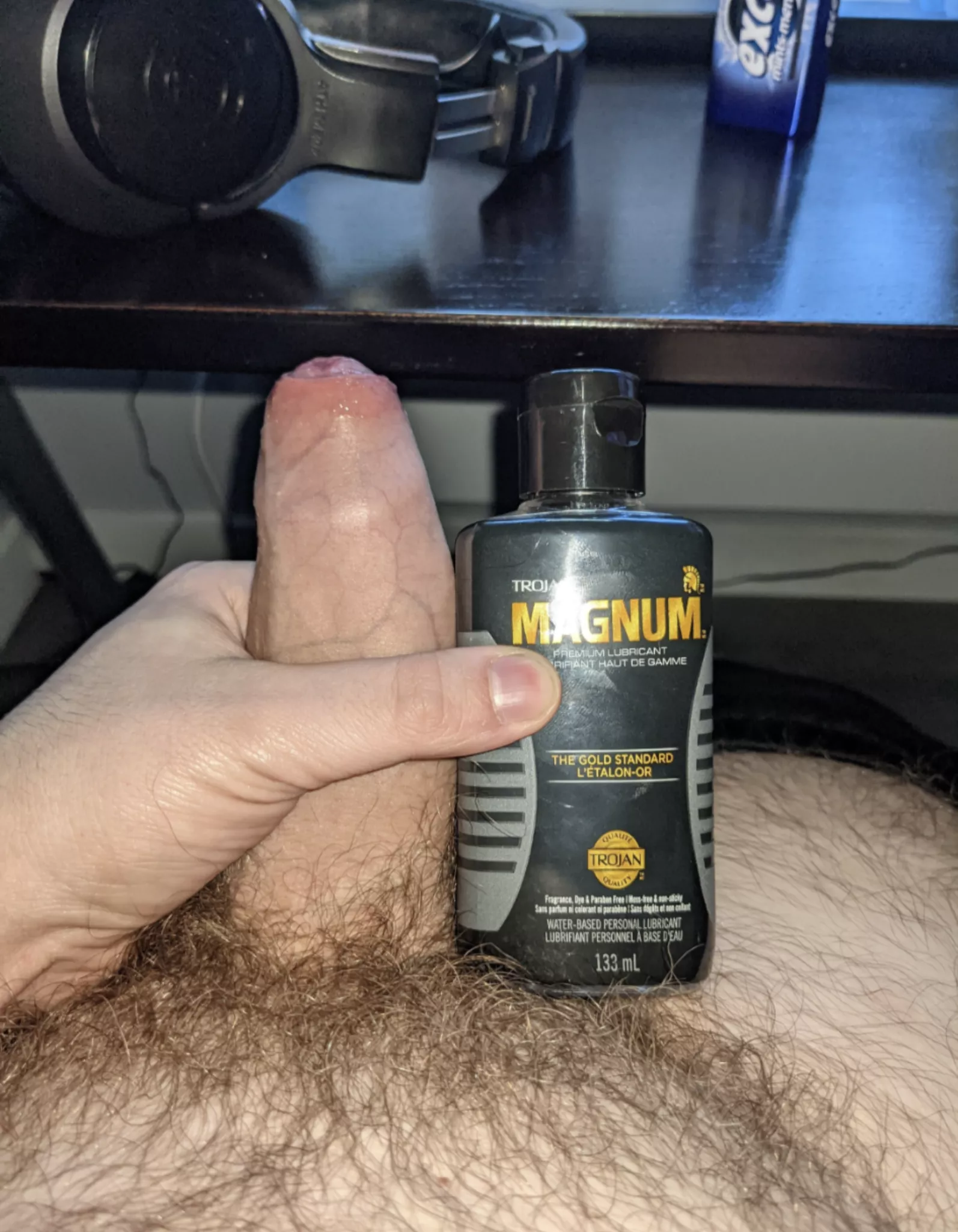 just a bit bigger than my trojan magnum lubricant