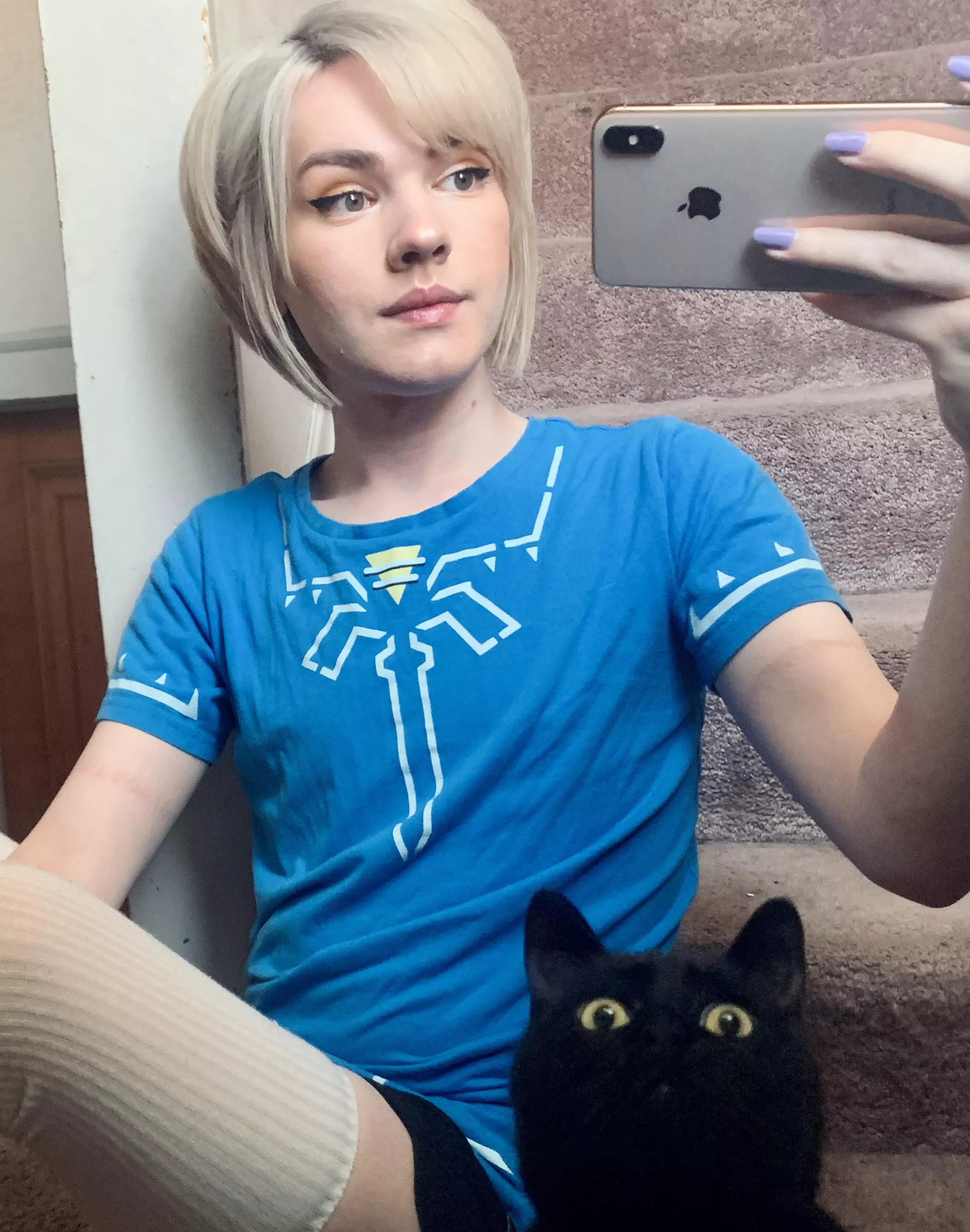 Just a boy and his cat UwU