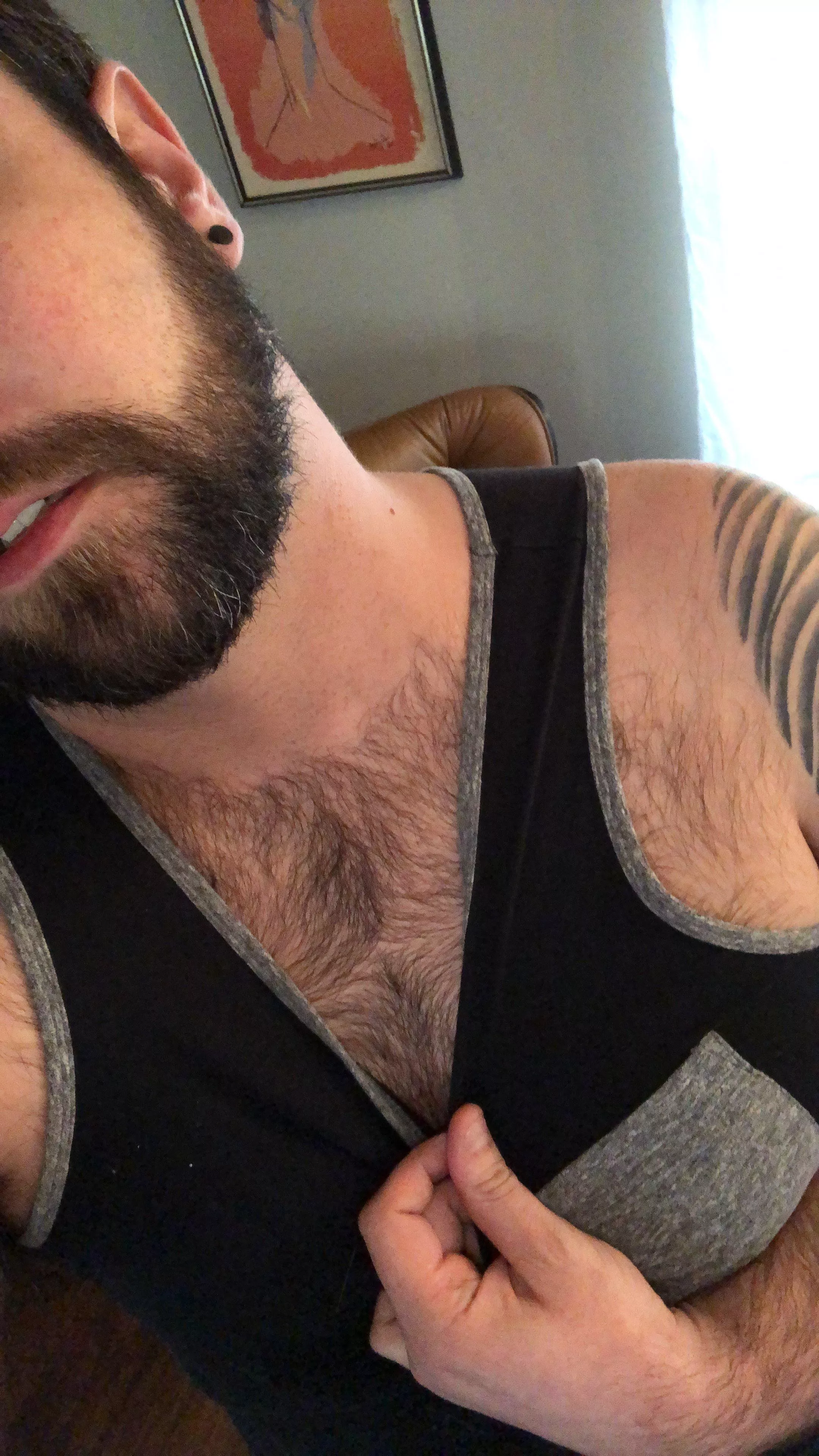 Just a little chest hair