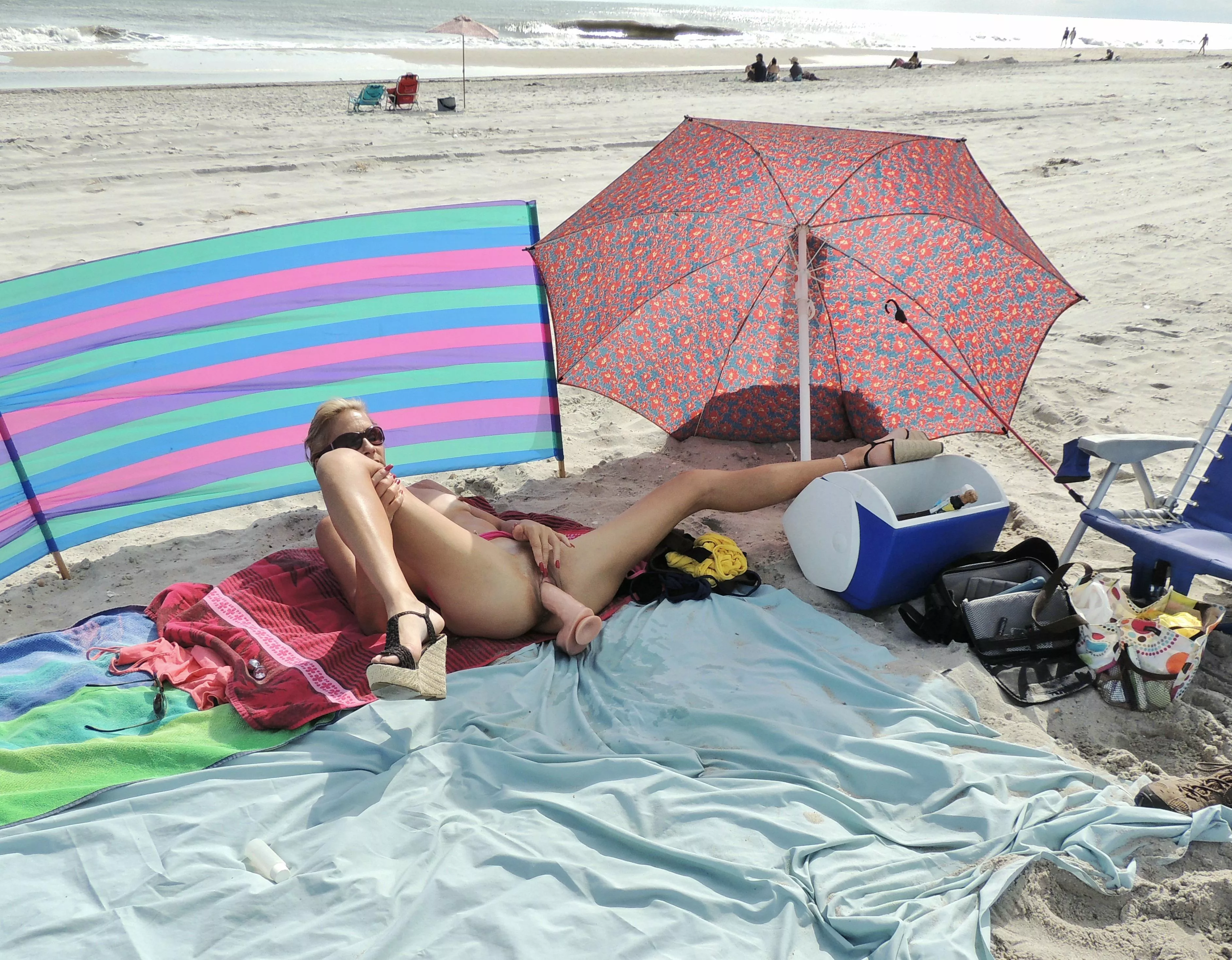 Just another day at the public beach ðŸ˜Žâ›±