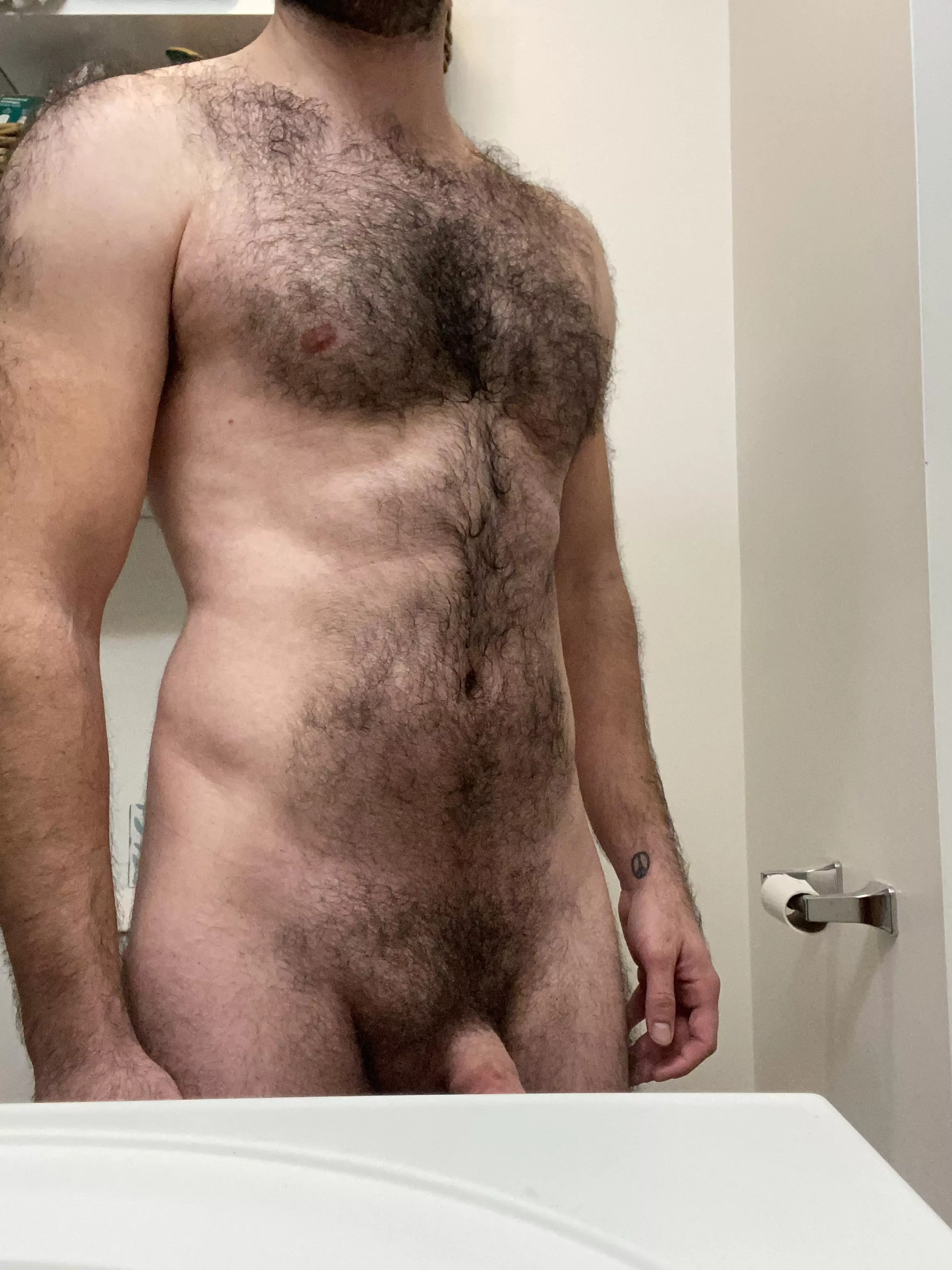 Just before my shower. M 35 5â€™7â€ 155lb