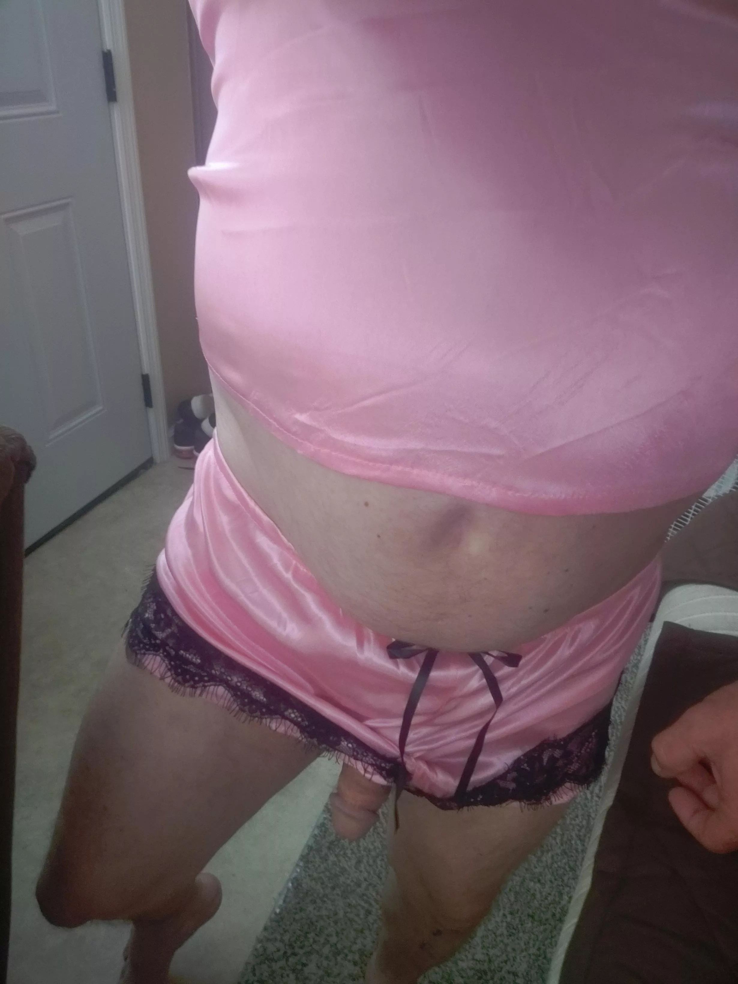 Just got a new outfit love pink