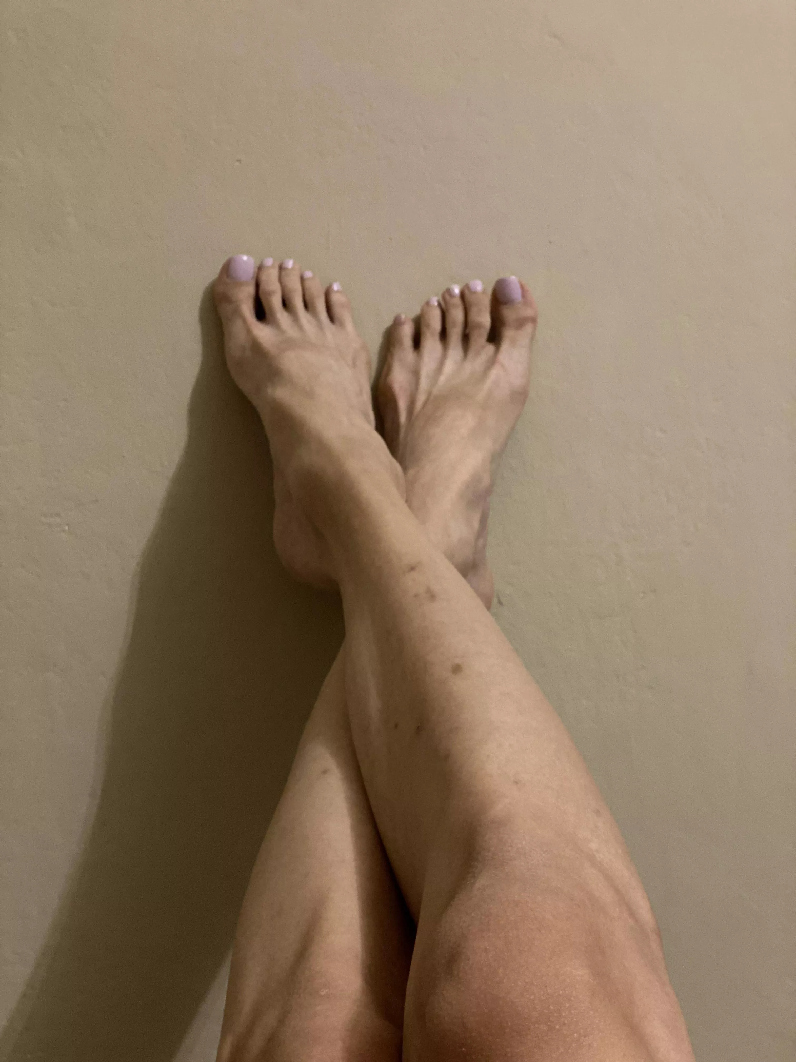 Just legs and feet