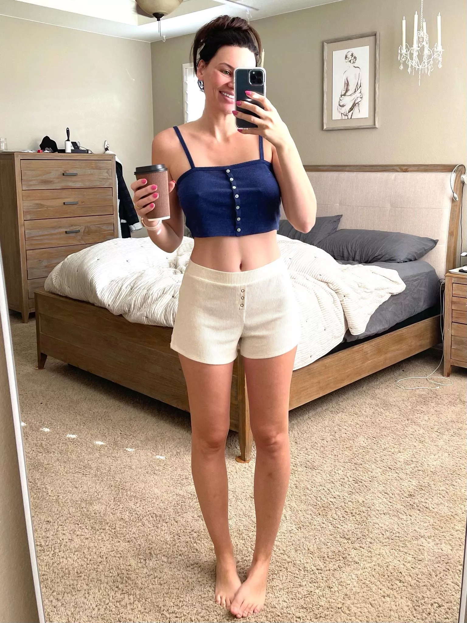 Just my legs in some cozy shorts!