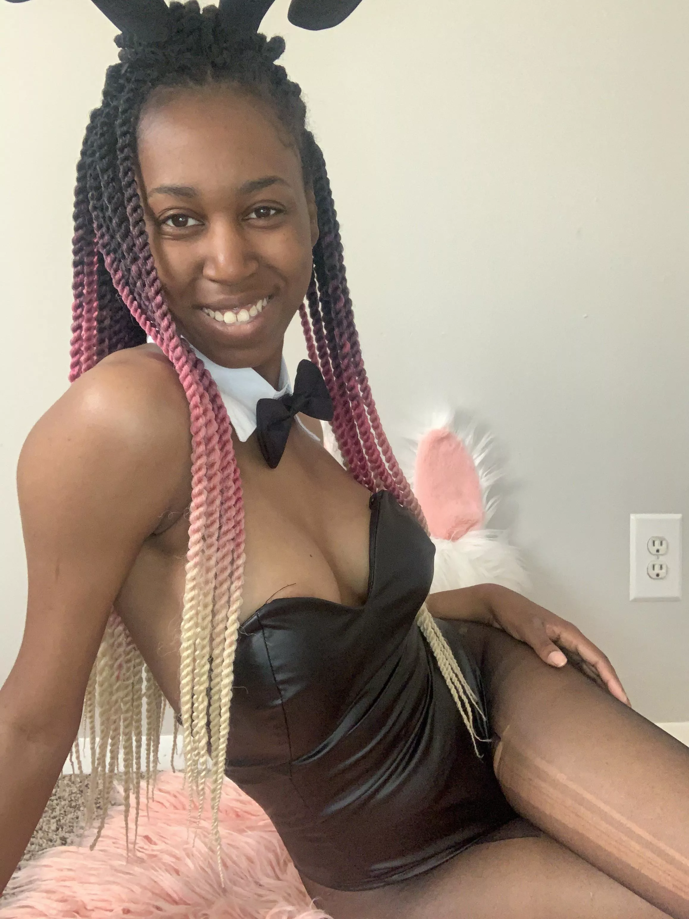 Just put friendly ebony bunny