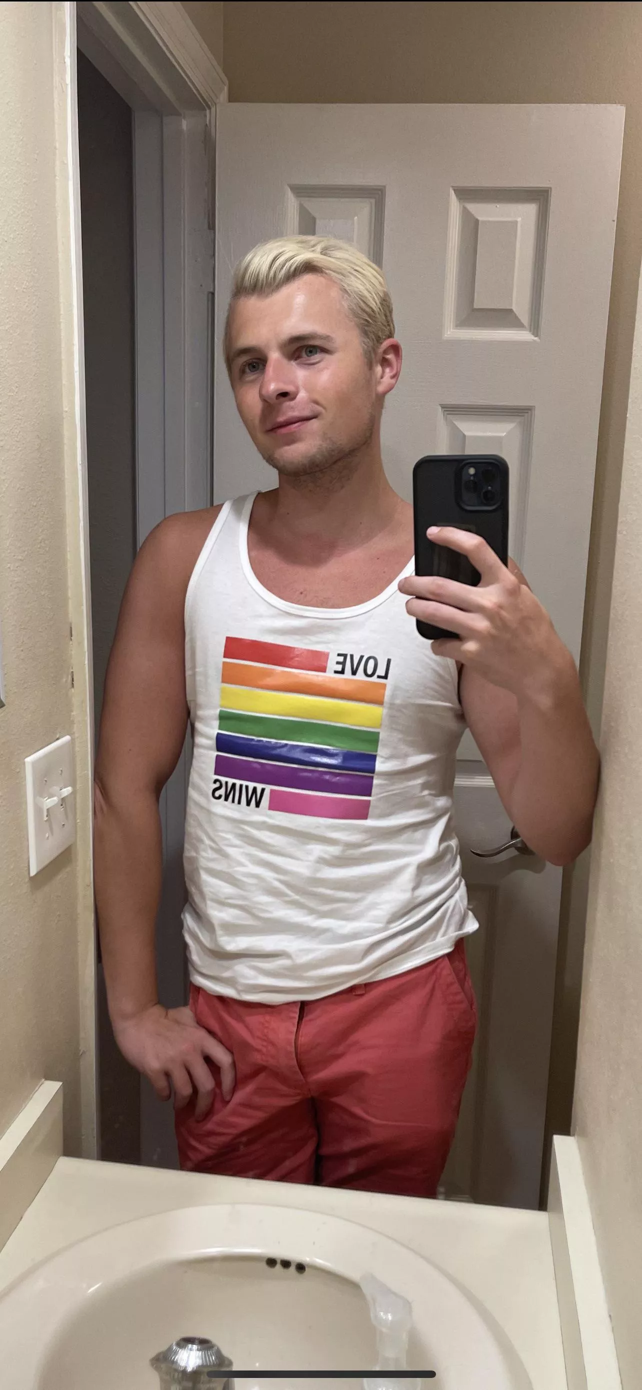 Jut bought my first Pride shirt! Happy Pride yâ€™all!!!