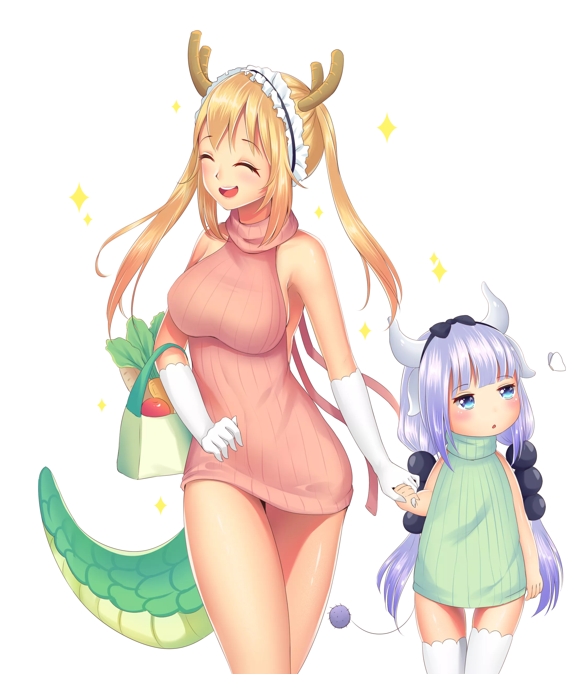 Kanna and Tohru (Miss Kobayashi's Dragon Maid)