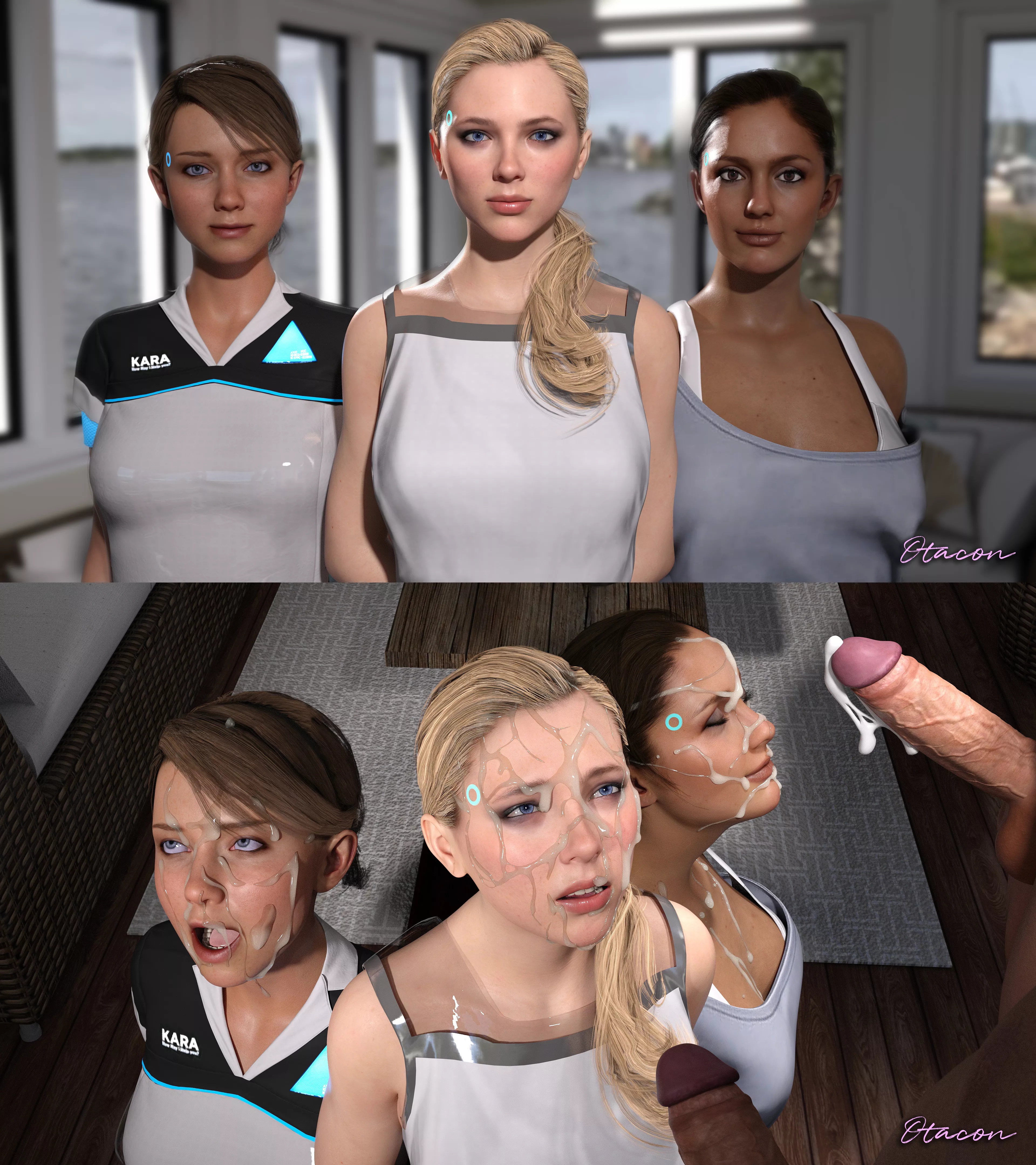 Kara, Chloe, North (Otacon) [Detroit: Become Human]