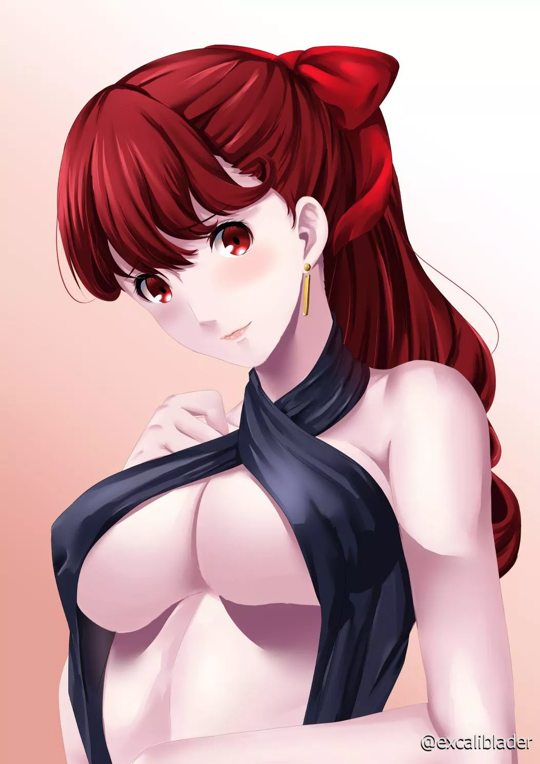 Kasumi in a dress