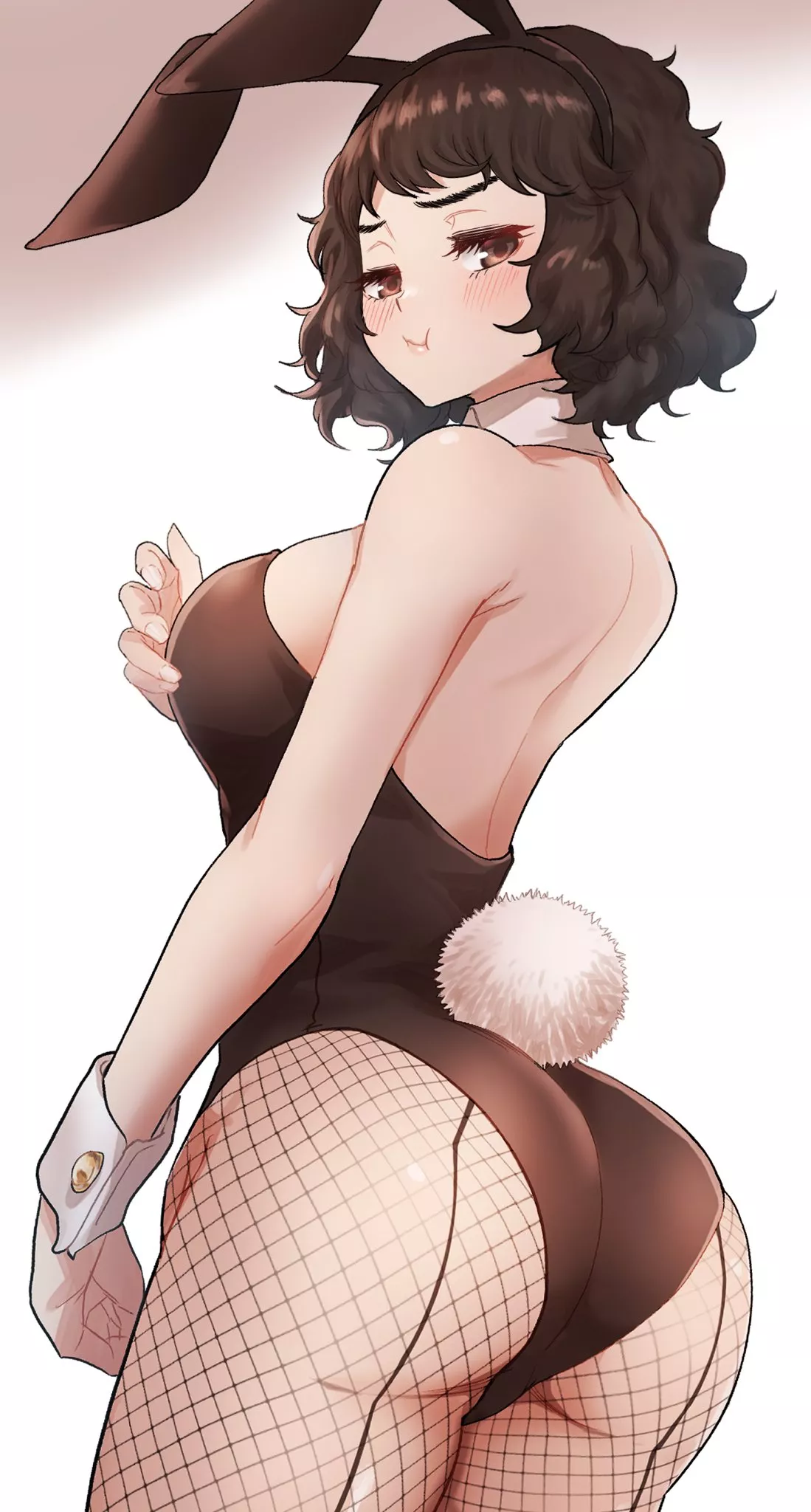 Kawakami in a bunny suit