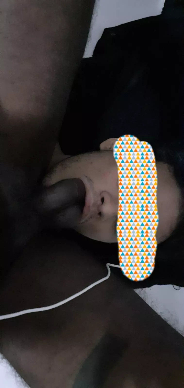 Keeping his Cock & Balls warm while he watches porn after cumming in my ass for the second time🤤🤤🤤