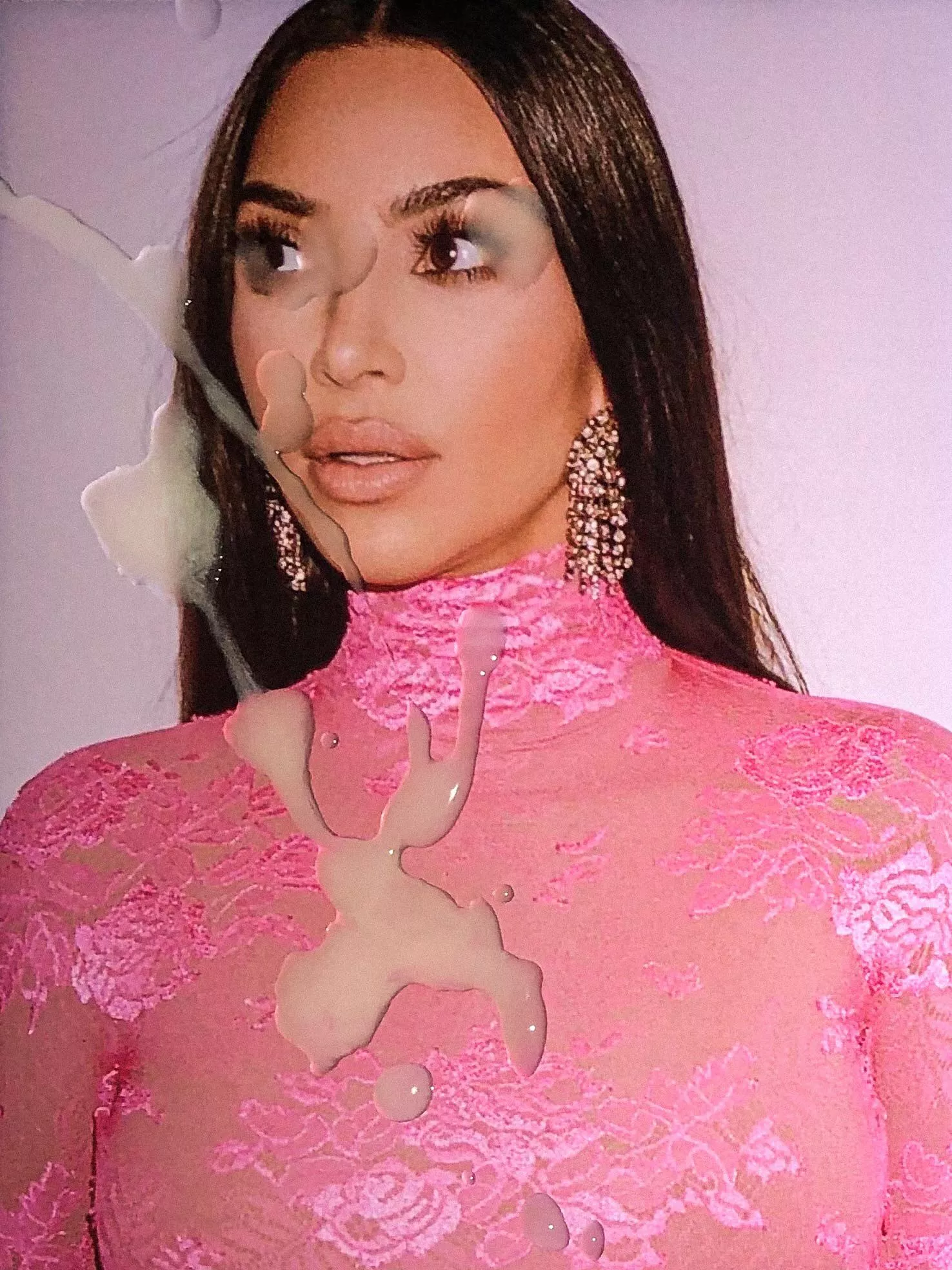 Kim got covered in cum and ruined her new outfitðŸ™ˆ