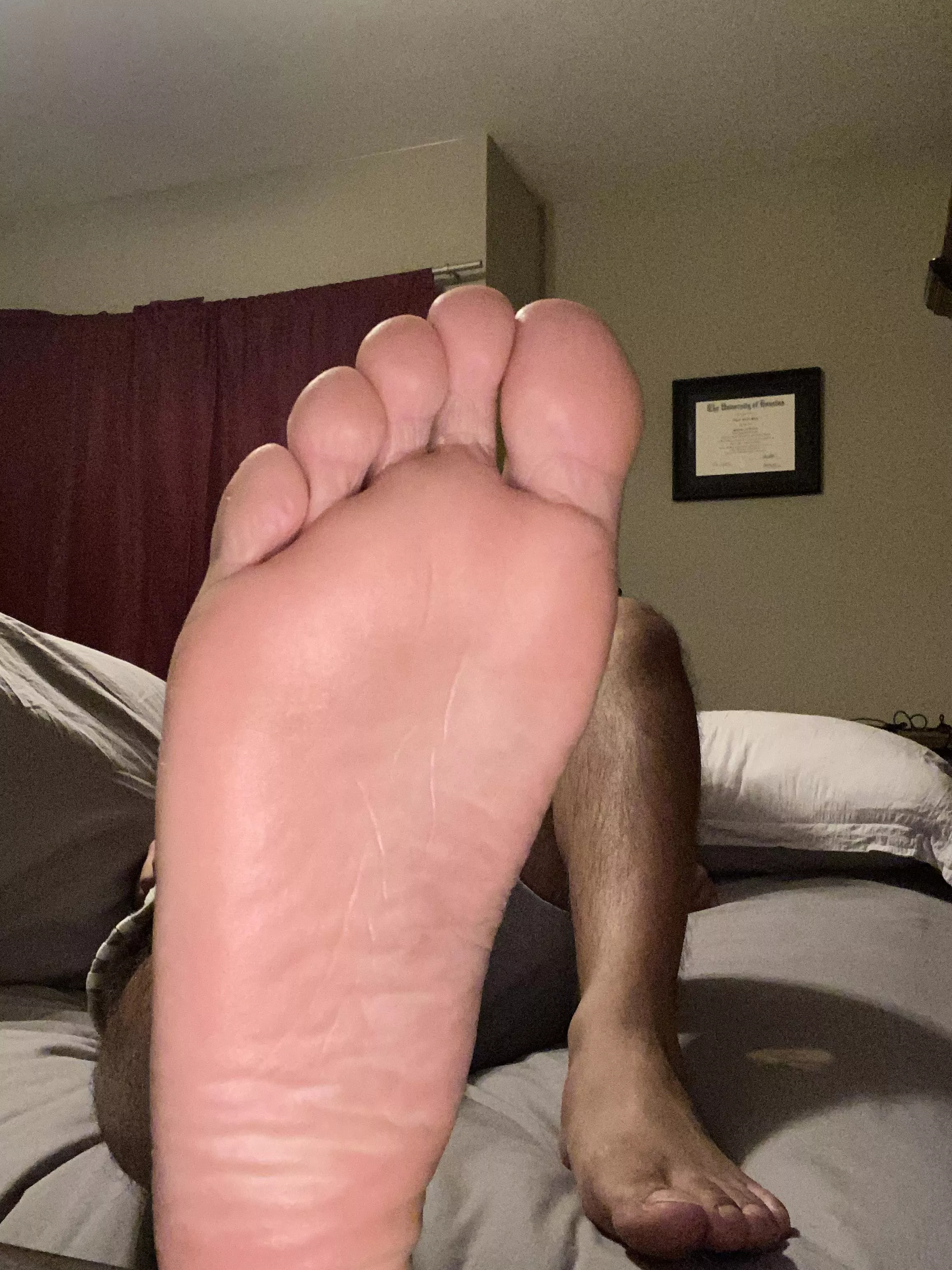 Kiss my soles till they’re wet