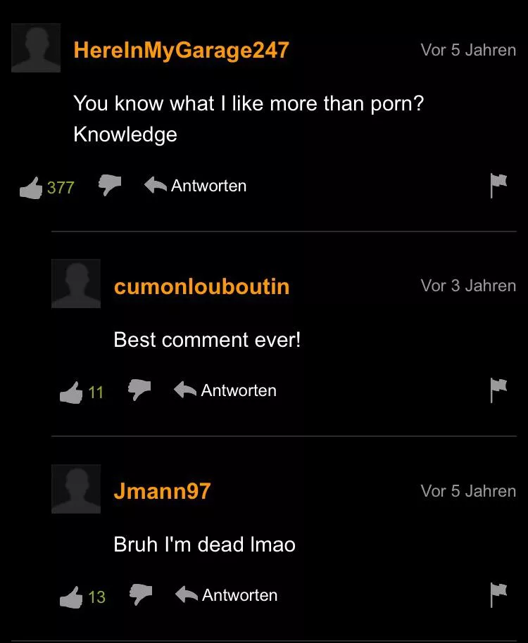 Knowledge > Porn