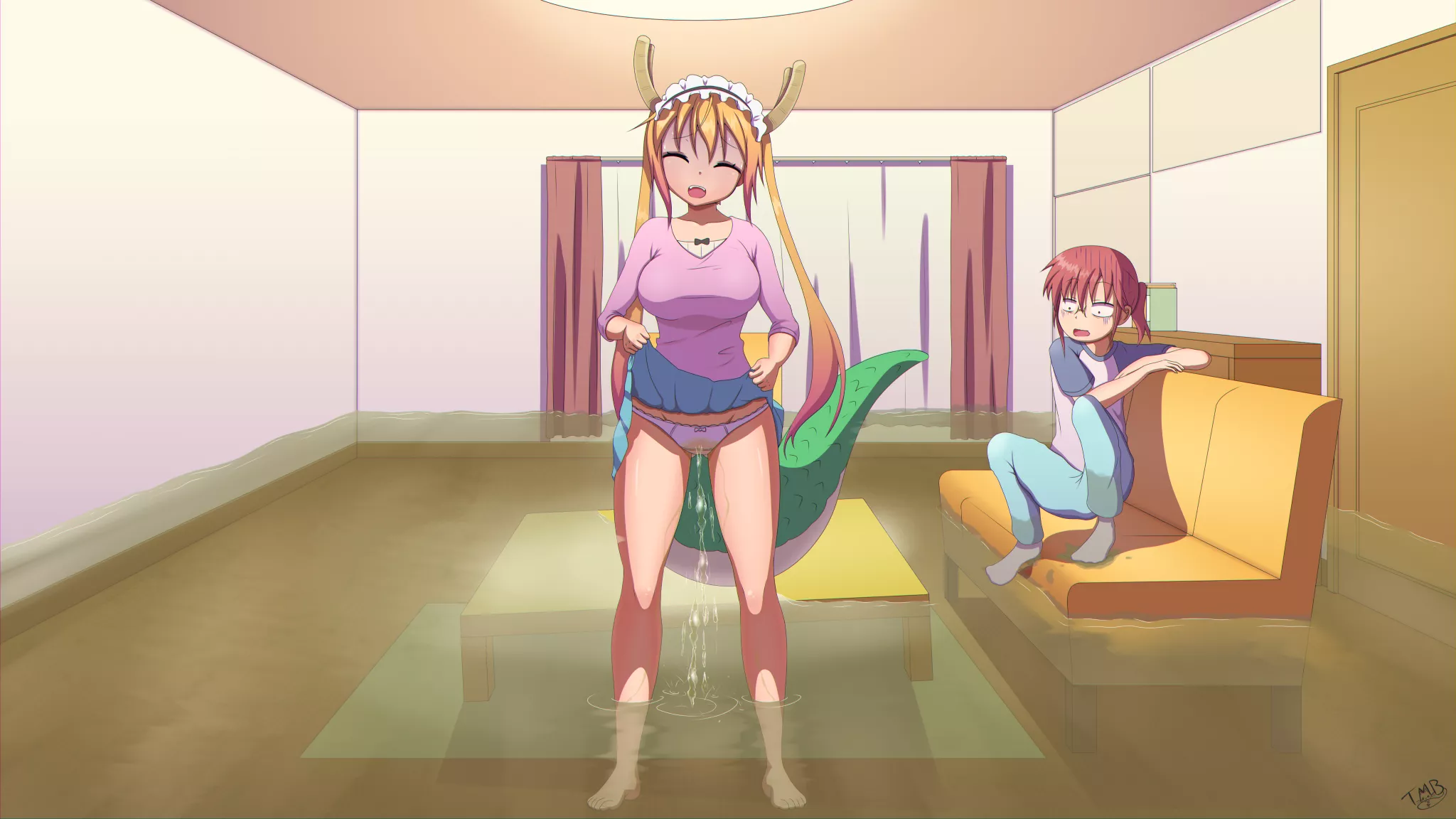 Kobayashi did not know dragons have big bladder