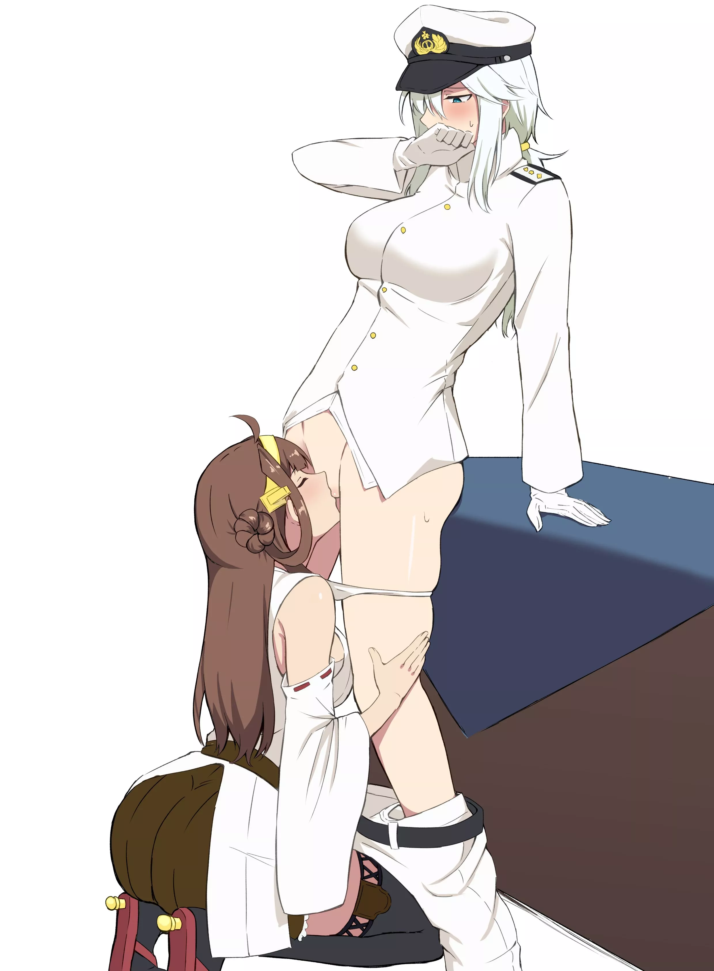 Kongou sucking up to the Admiral