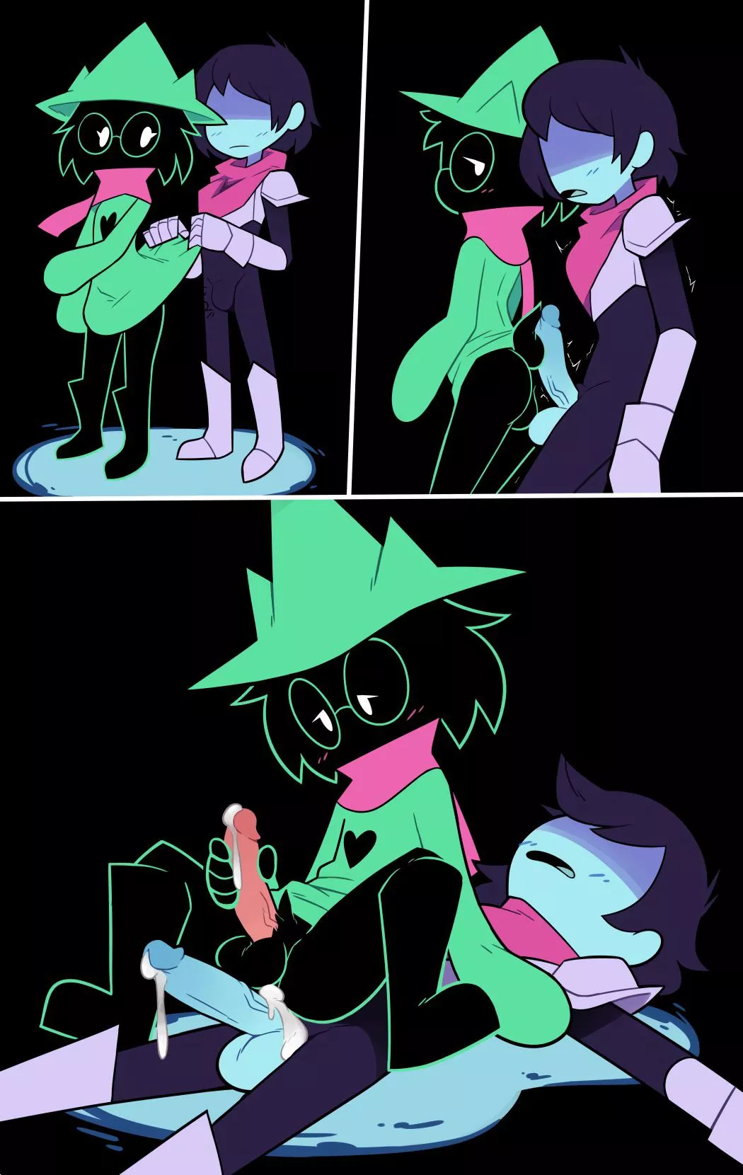 Kris and Ralsei get a bit wild (miscon)