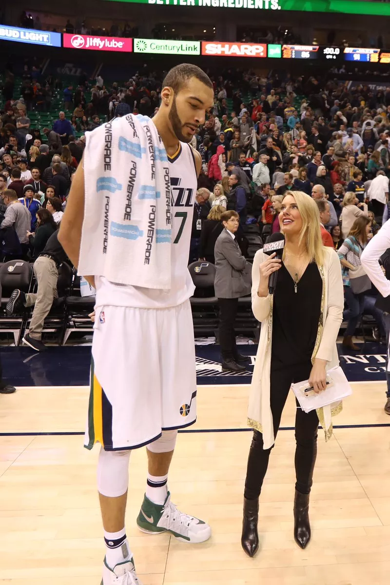 Kristen Kenney and Rudy Gobert