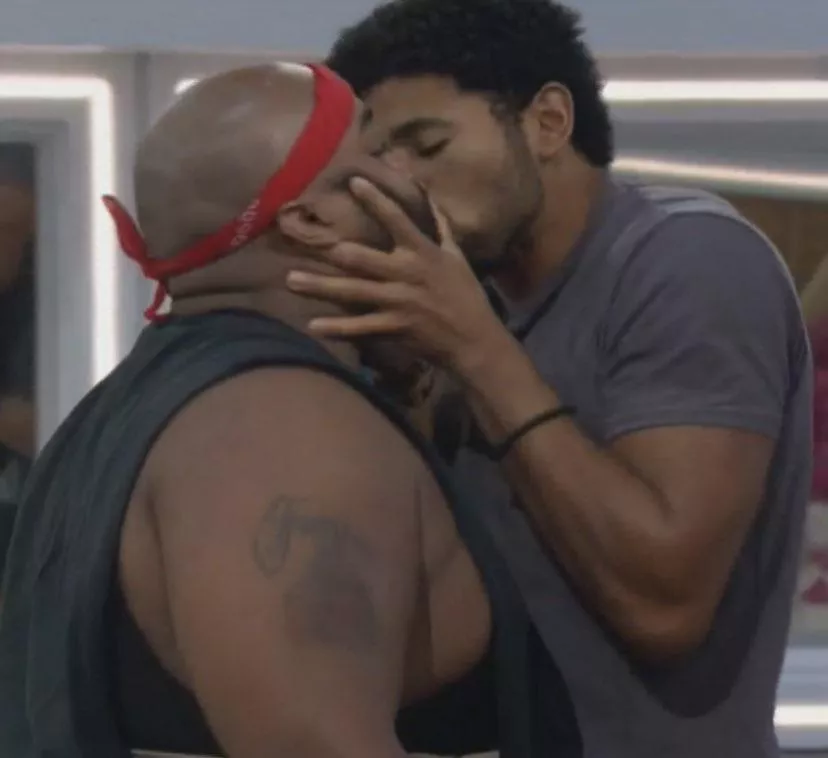 Kyland and Big D kiss