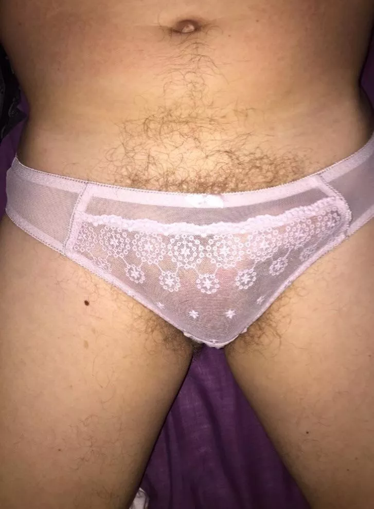 Lace pink panties