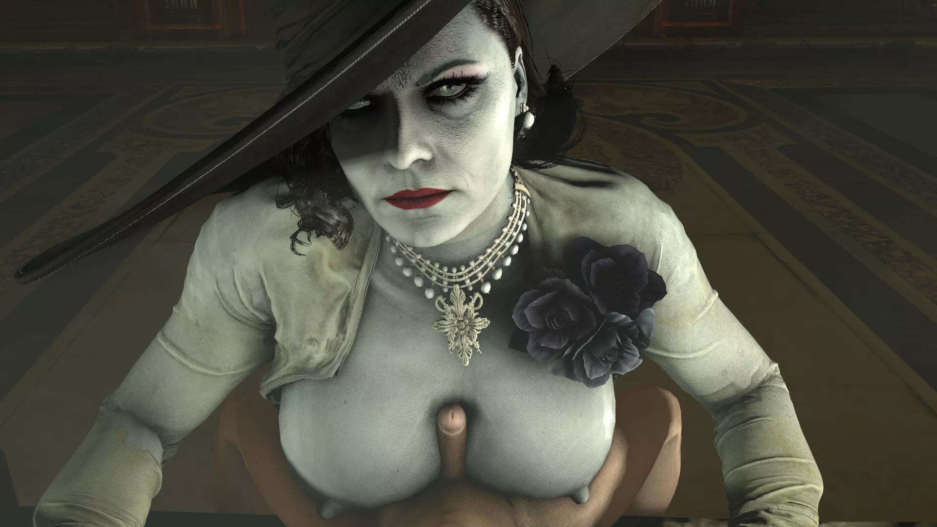 Lady Dimitrescu Titjob - Made By Me [Skeletron27]