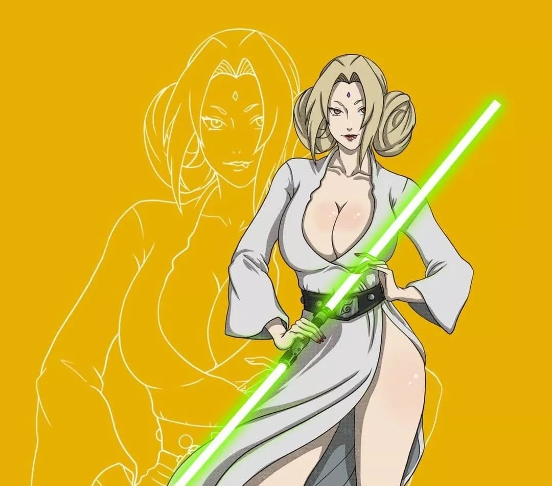 Lady Tsunade as a Jedi Grand Master for Halloween 🎃💗