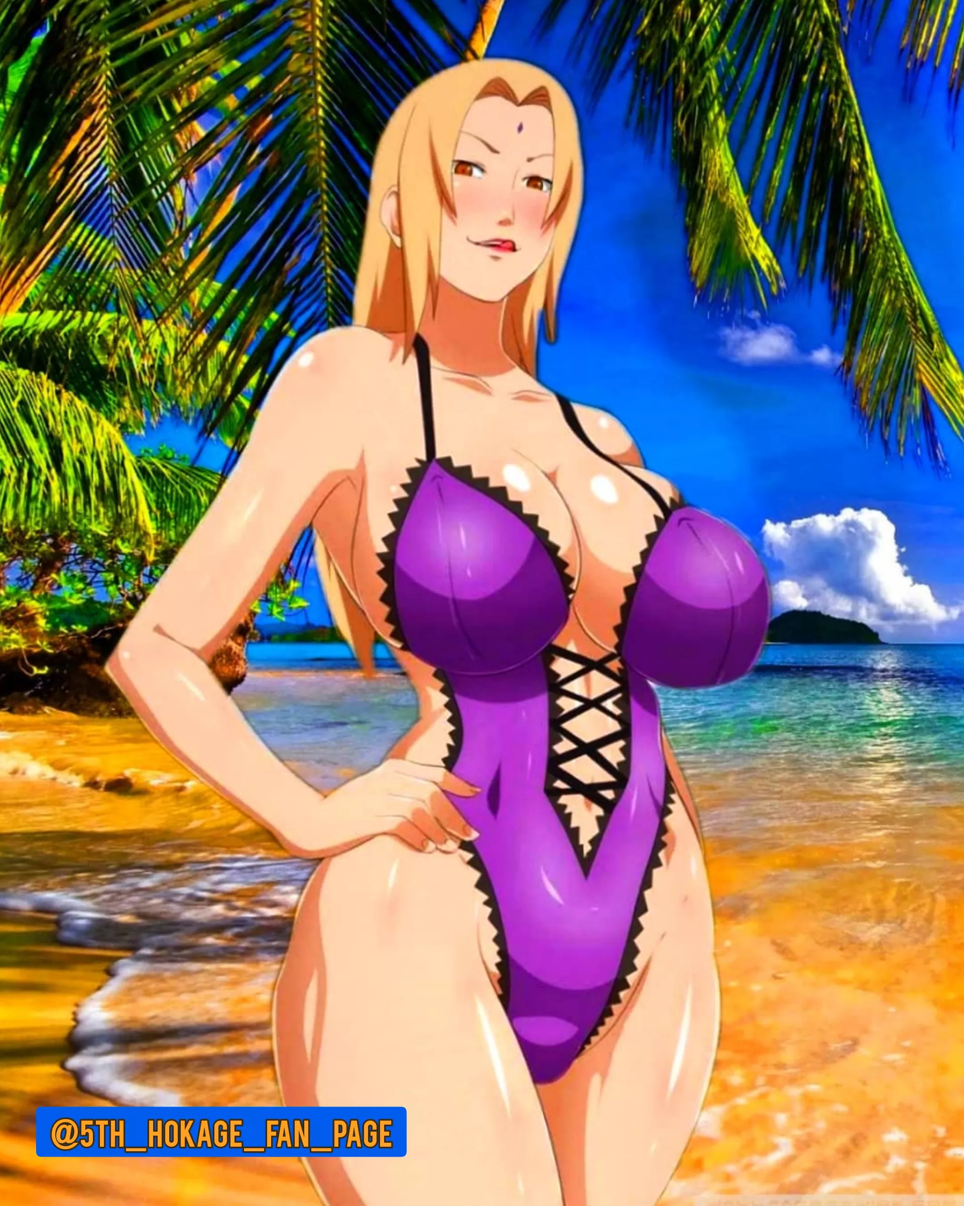 Lady Tsunade at the beach ðŸŒ…ðŸ’