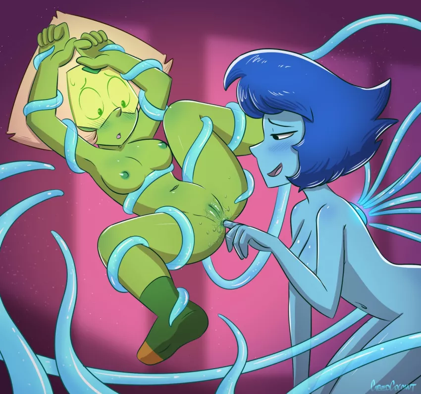 Lapis is going to fully explore Peri's body (CubedCoconut)