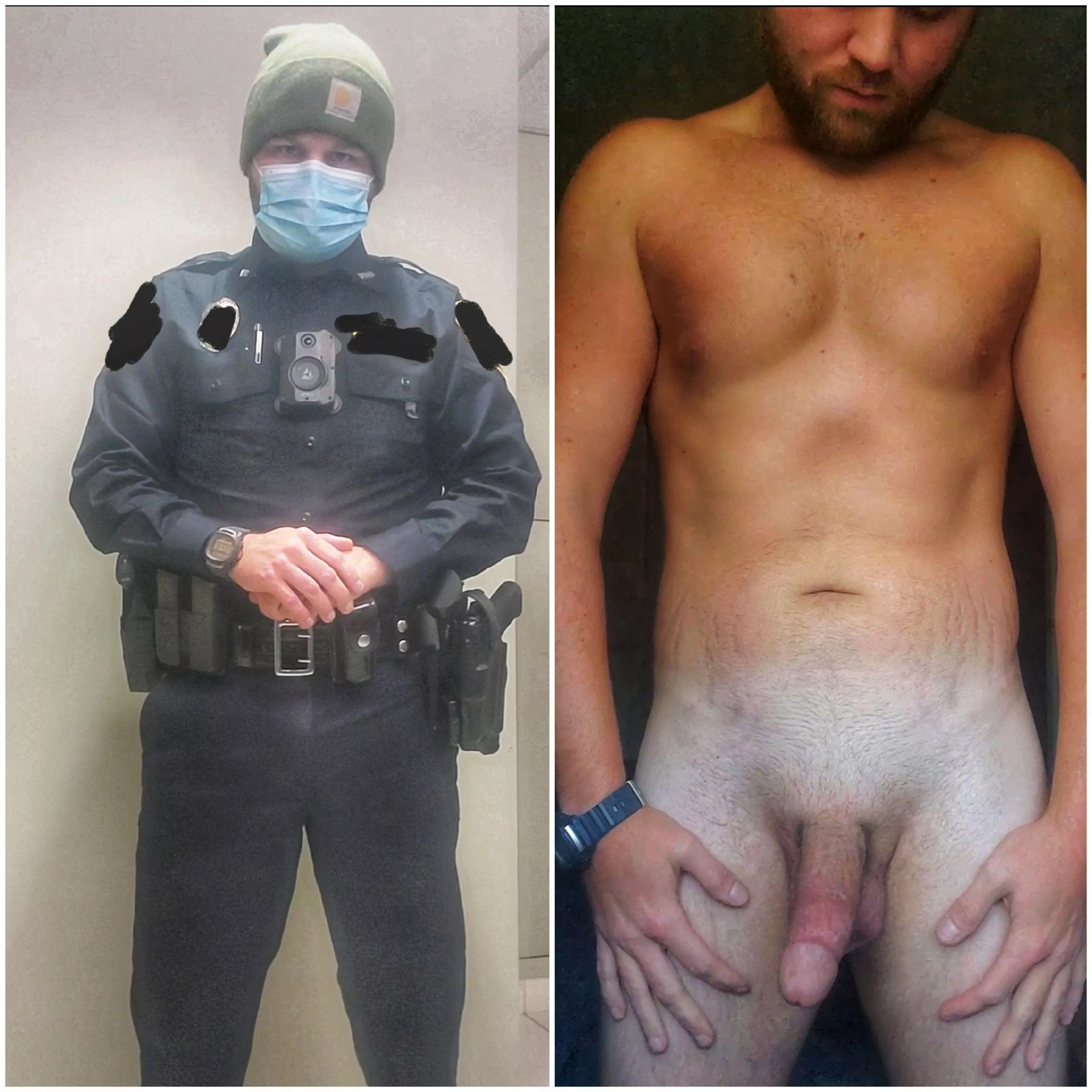 Last one for evening. Anyone else's kink on/off uniforms? EMT pants, scrubs, vests!!!