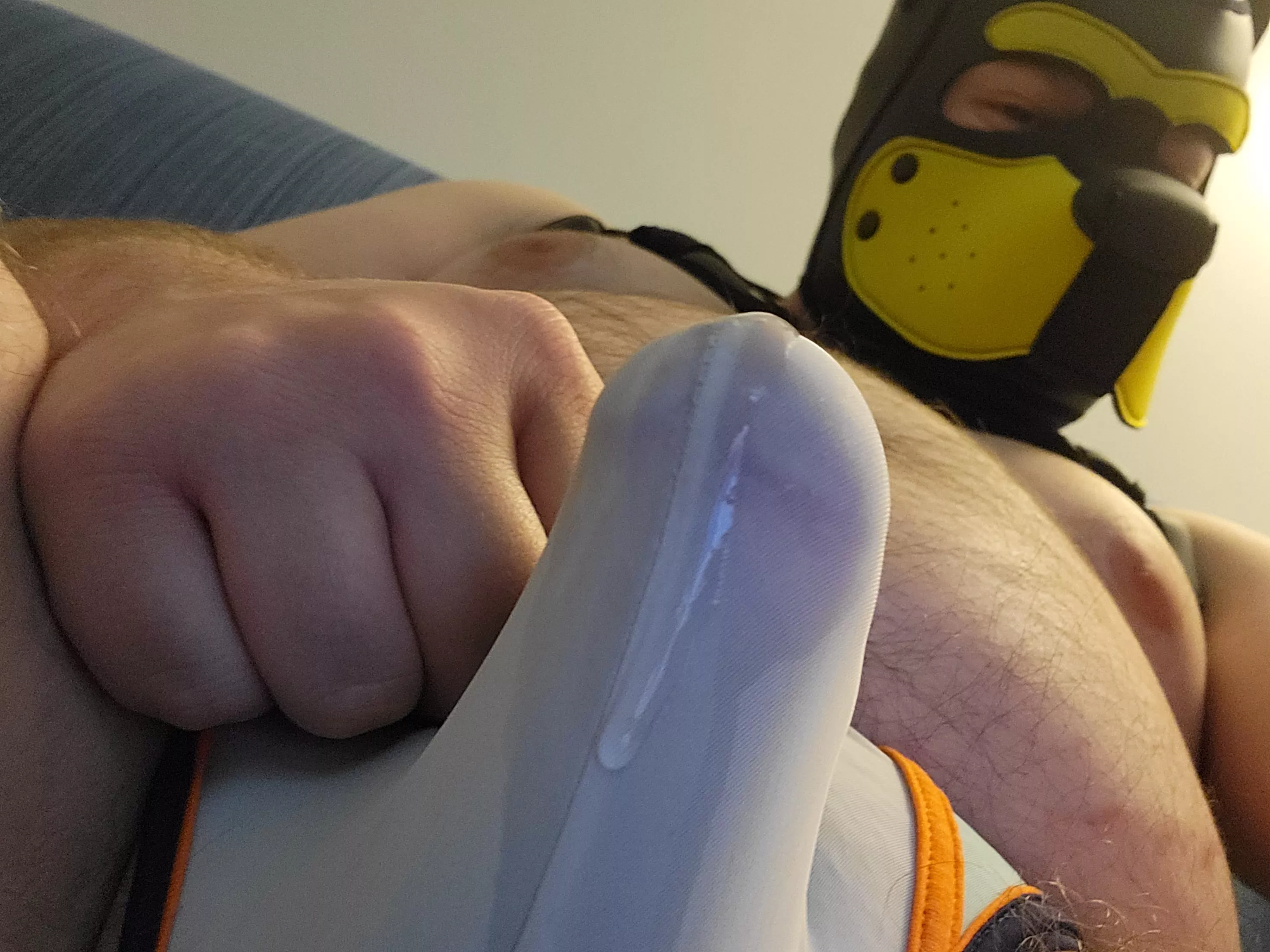 leaking a bunch of precum through my jock