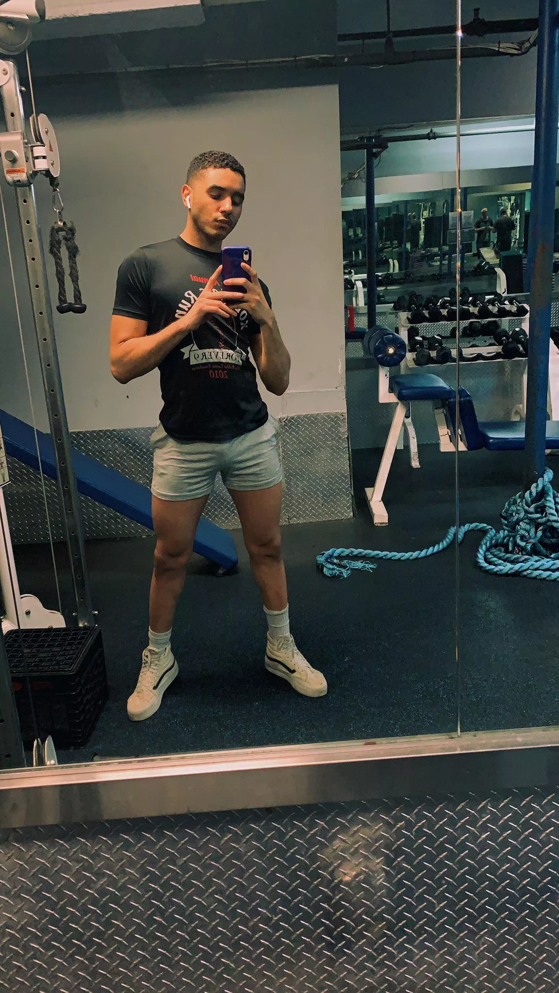 Leg day calls for wearing short shorts ðŸ˜ˆ