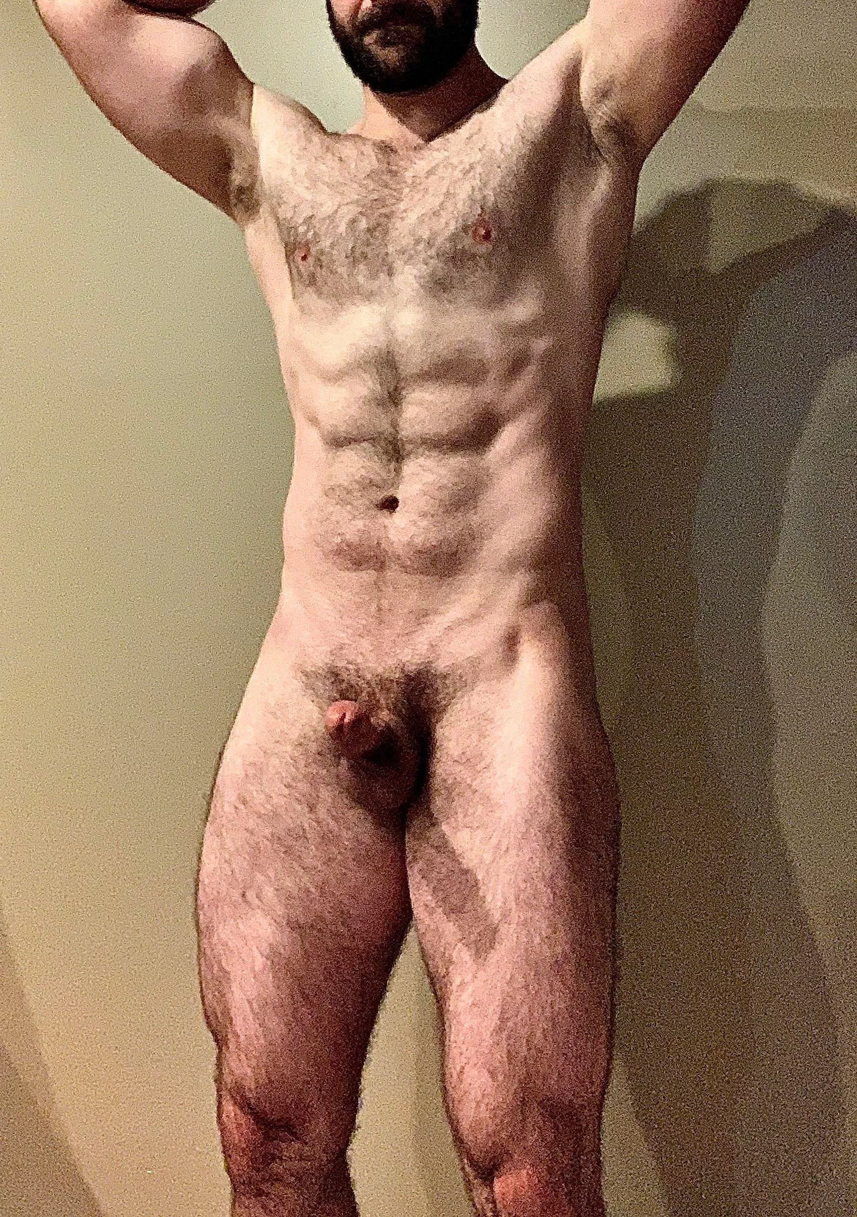 Letting the body hair grow