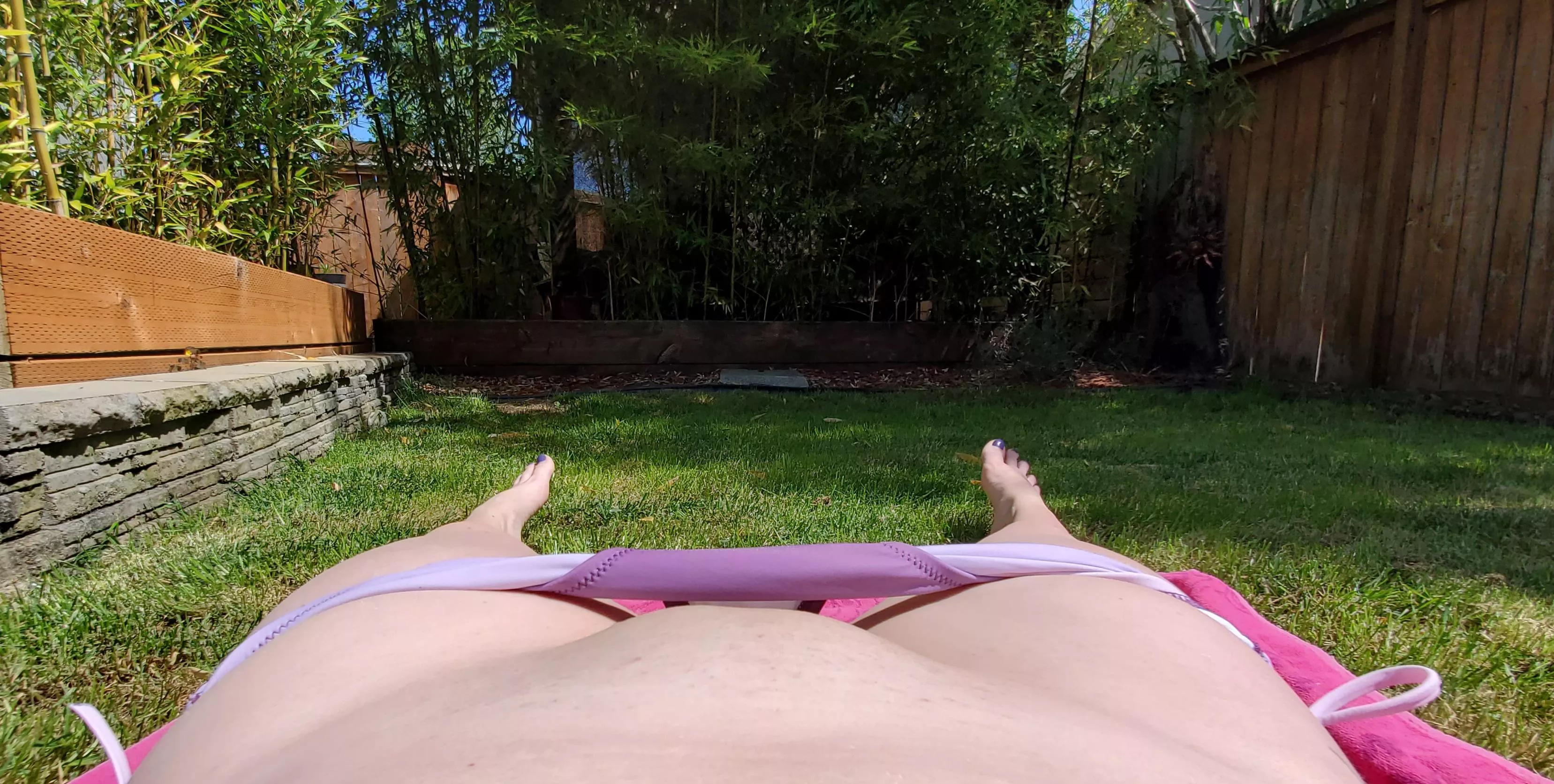 Letting the sun kiss my mound! (37F)