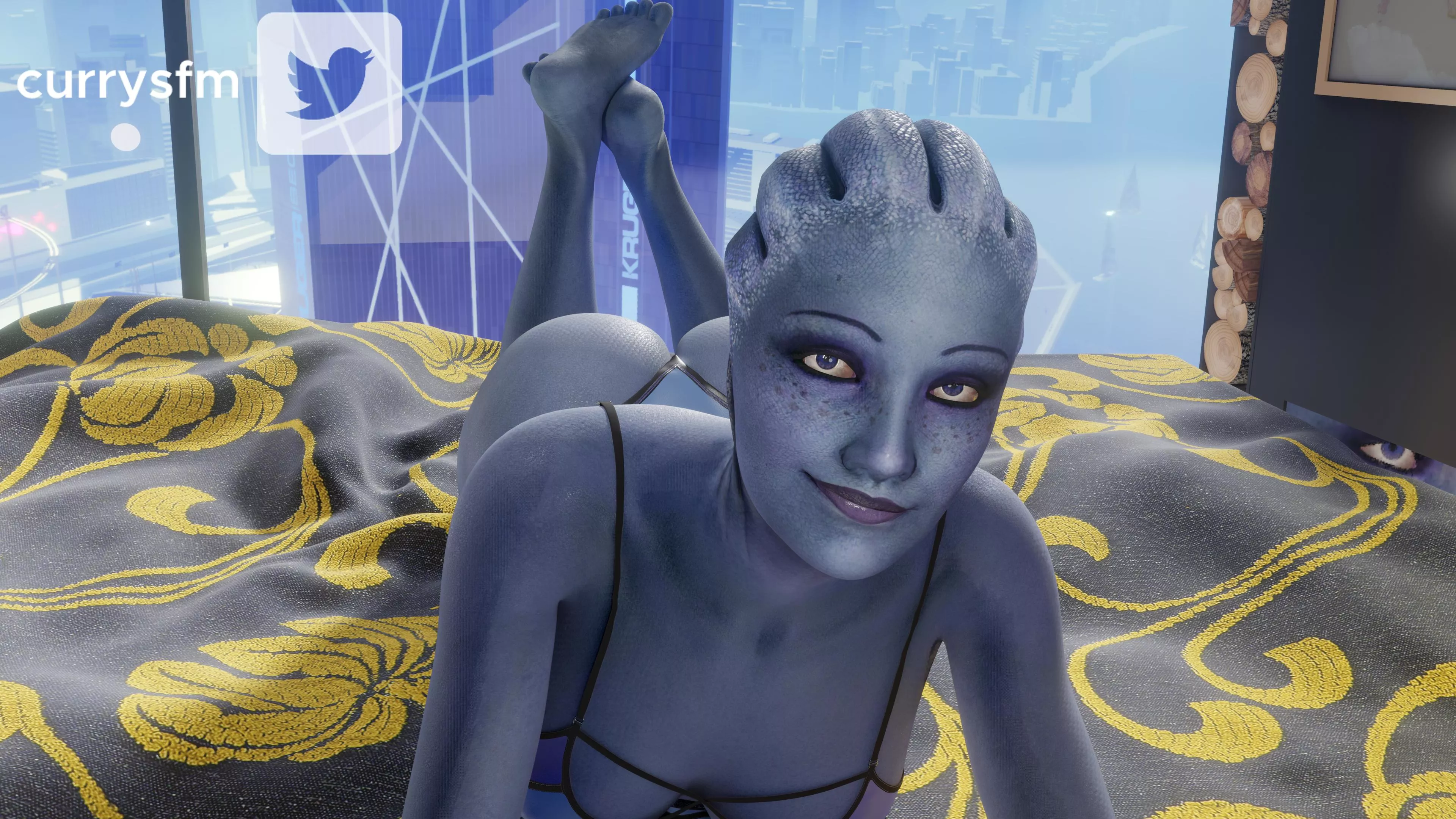 Liara takes a selfie (currysfm)