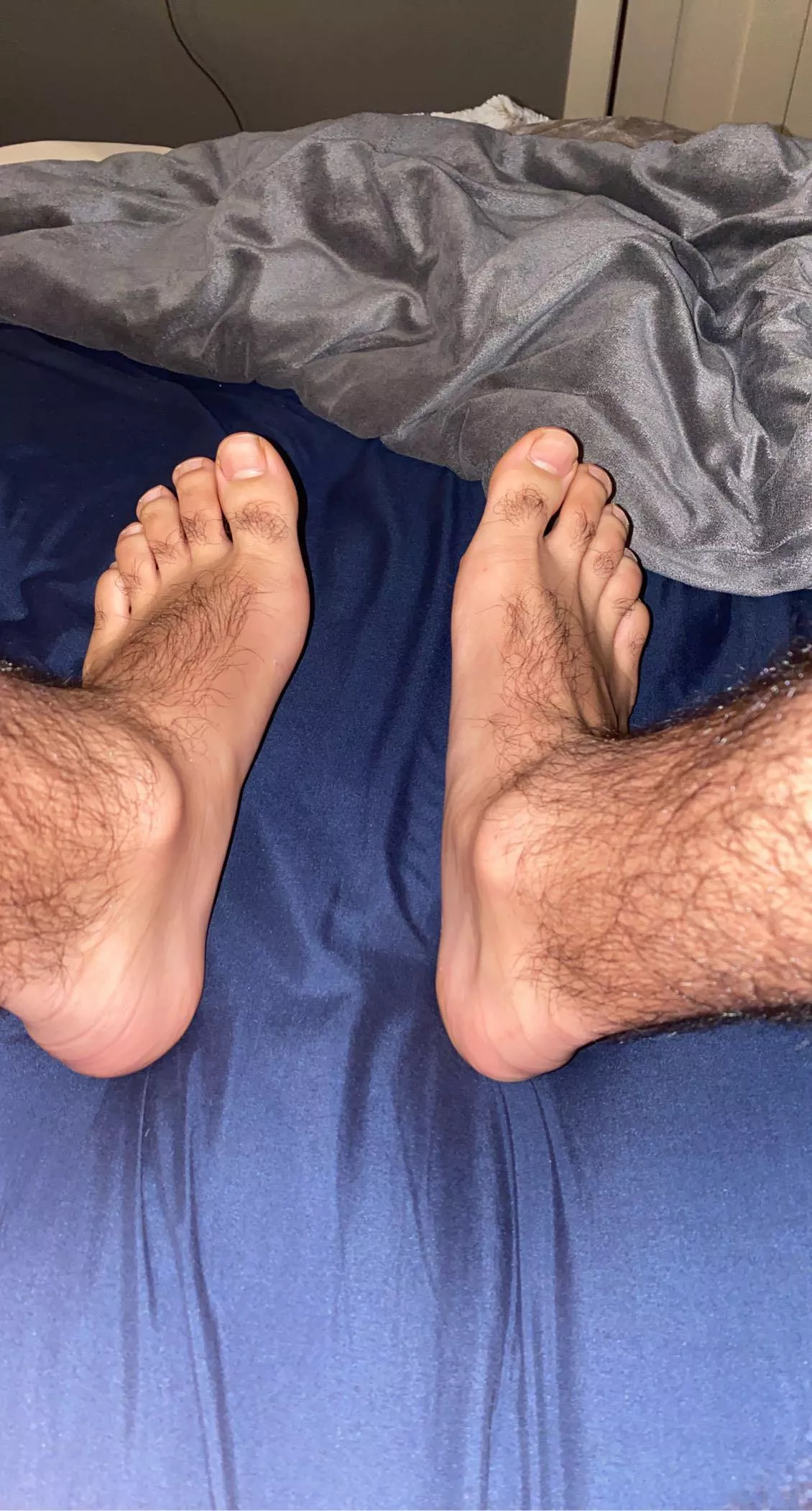 lick my hairy feet all over