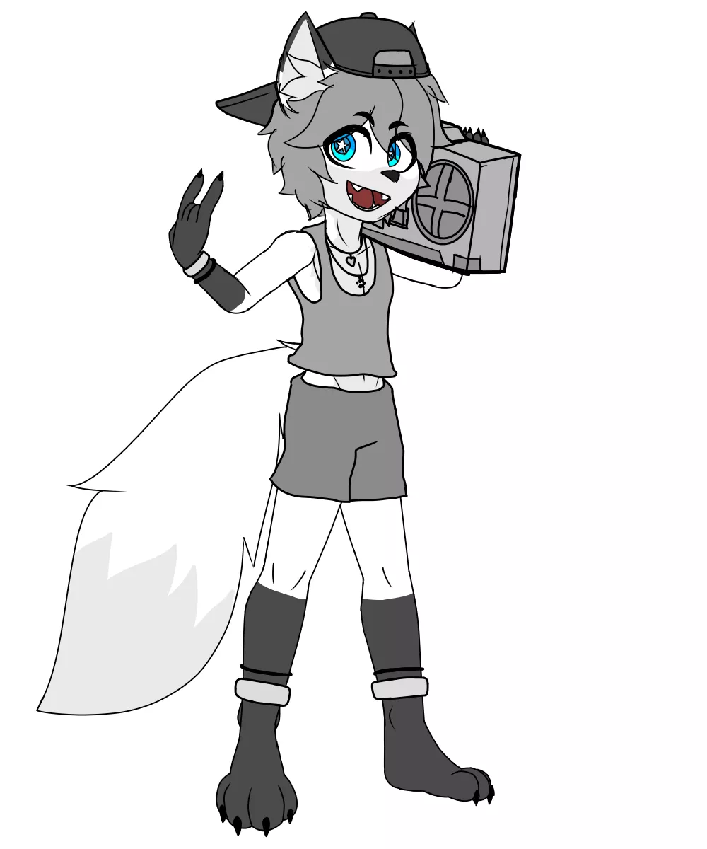 Lil' Boombox Fox (By me on Twitter: BlakiRaiper)