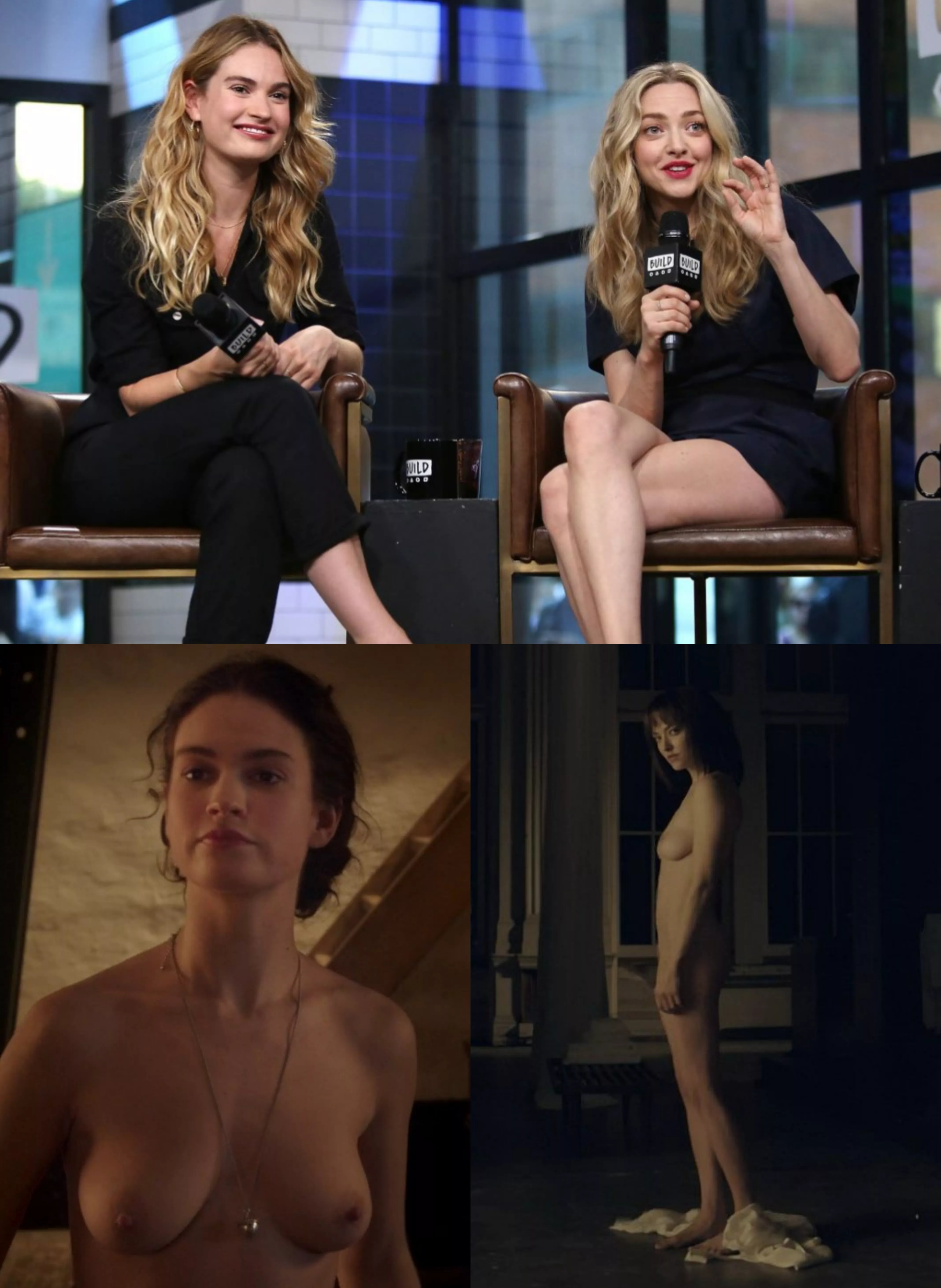 Lily James & Amanda Seyfried