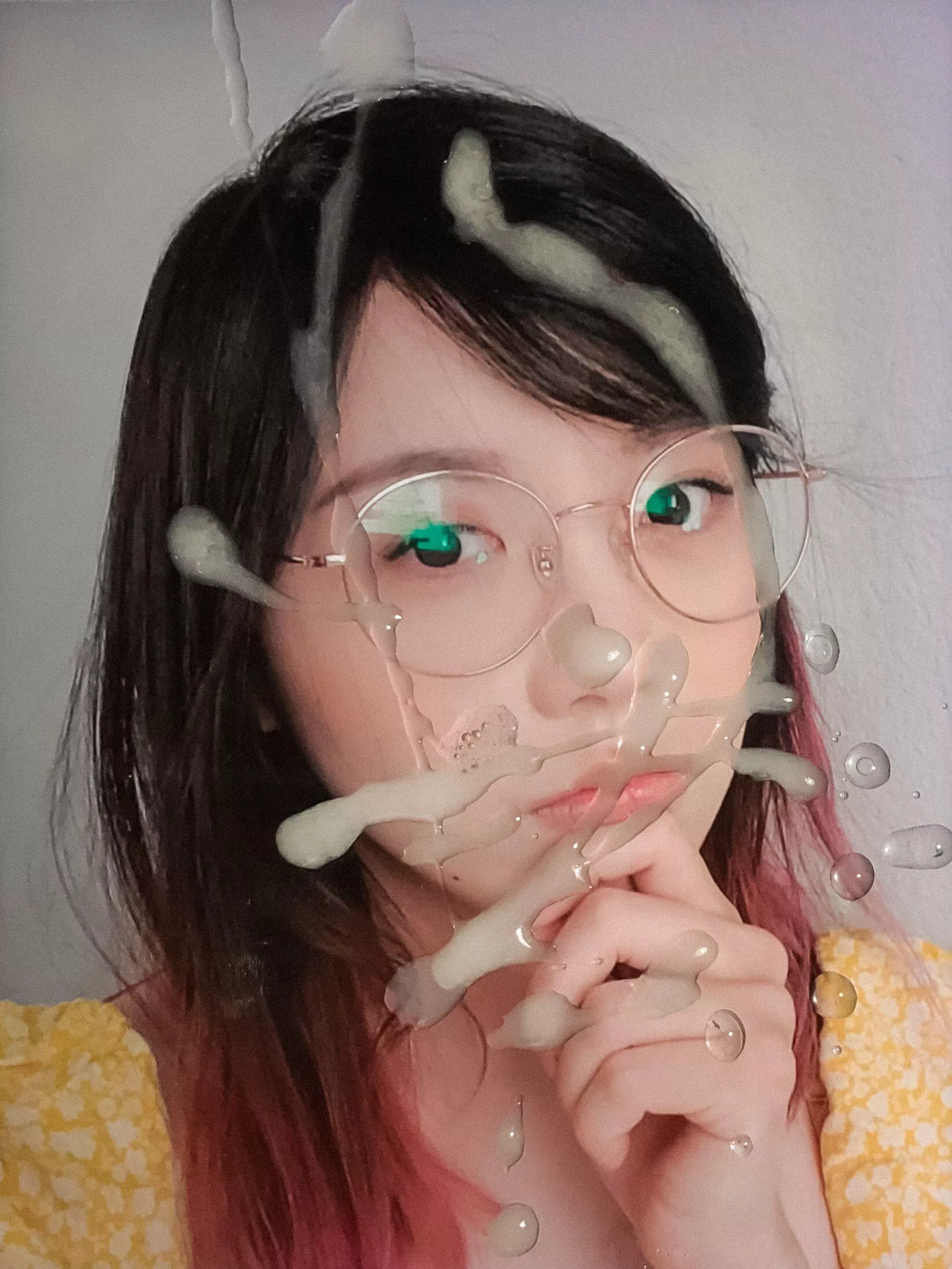 LilyPichu got cum smeared all over her favorite glasses🙈