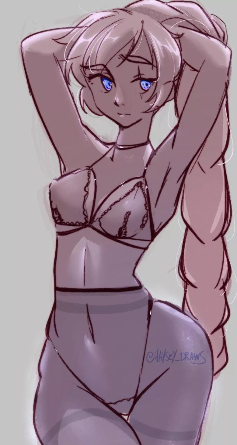 Lingerie Weiss (haysey_draws)