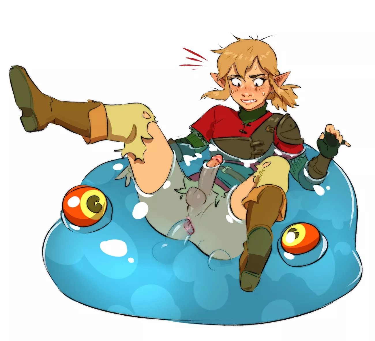 Link vs the slime