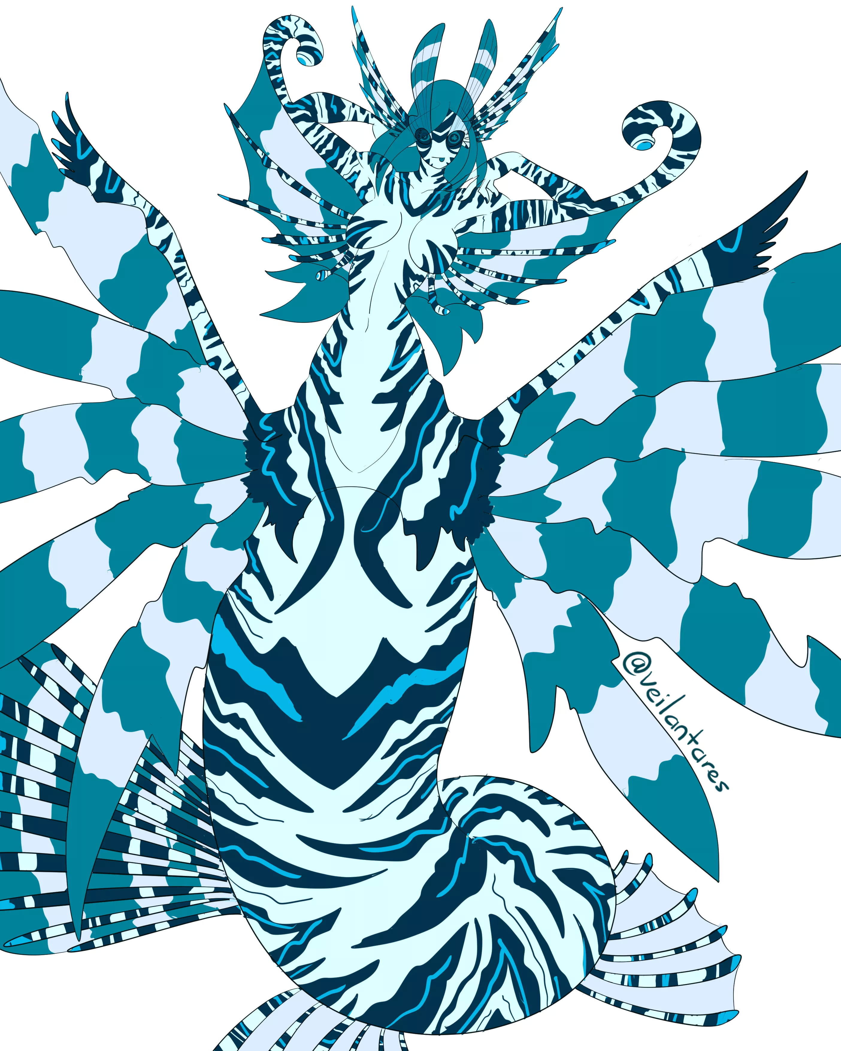 Lionfish Mermaid by veilantares