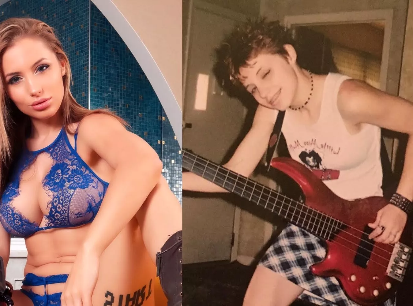 Liz Ktaz 2002 and 2019