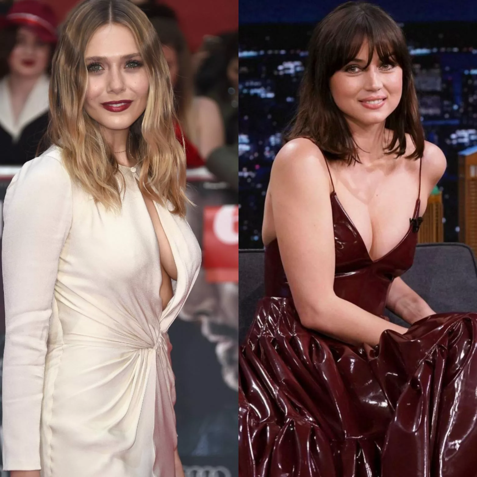 Liz Olsen and Ana de armas