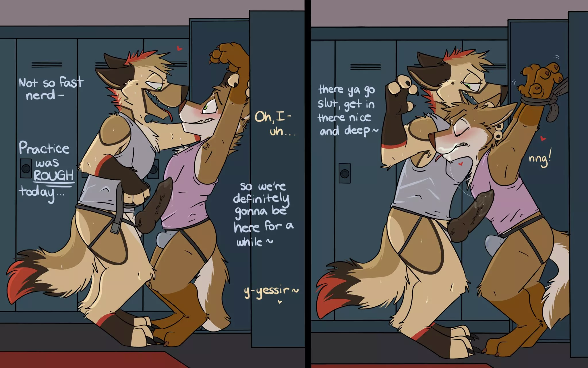 Locker Room Bullying (robbie_draws)