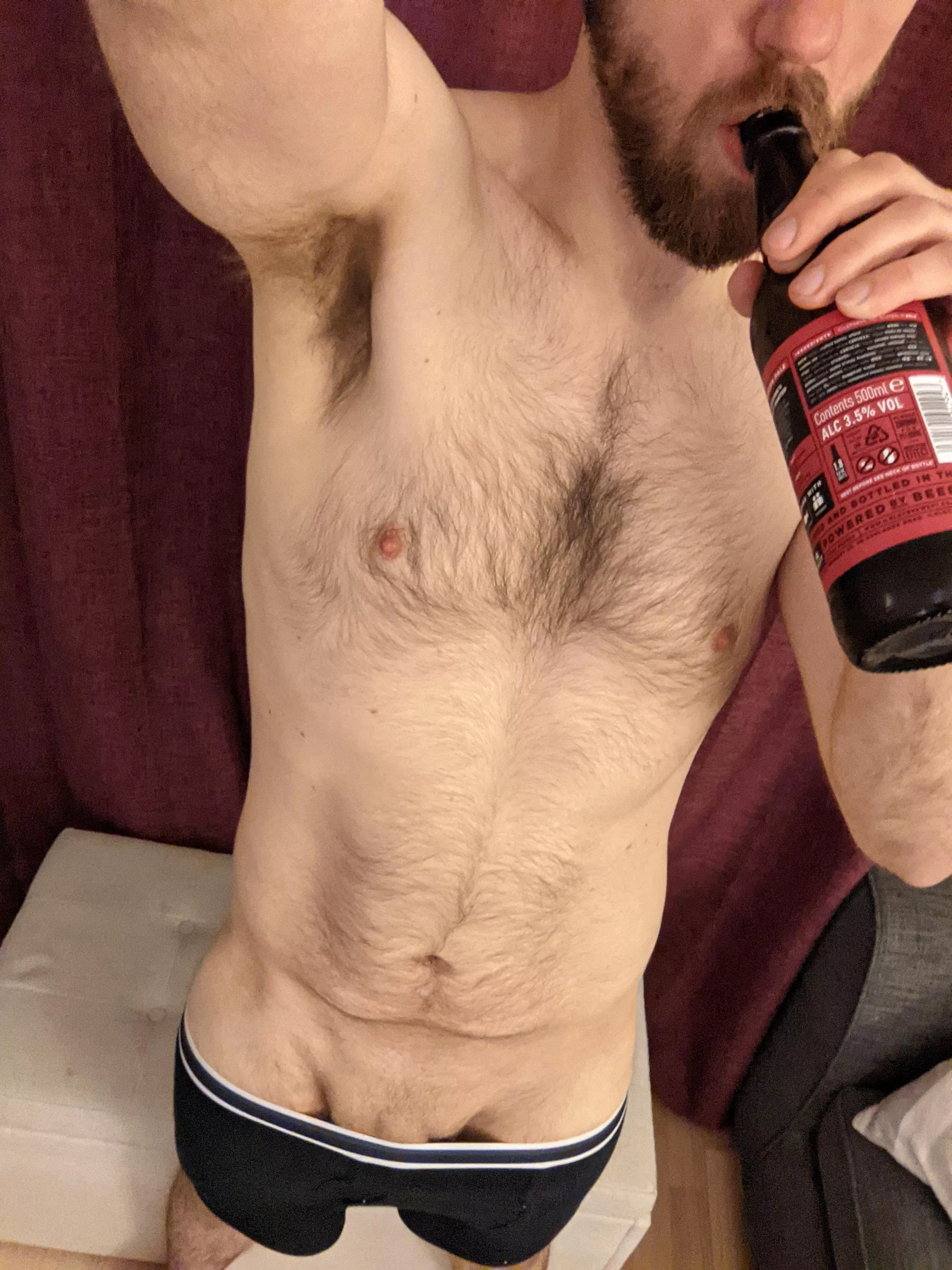 Long day calls for beer and nudity, right?