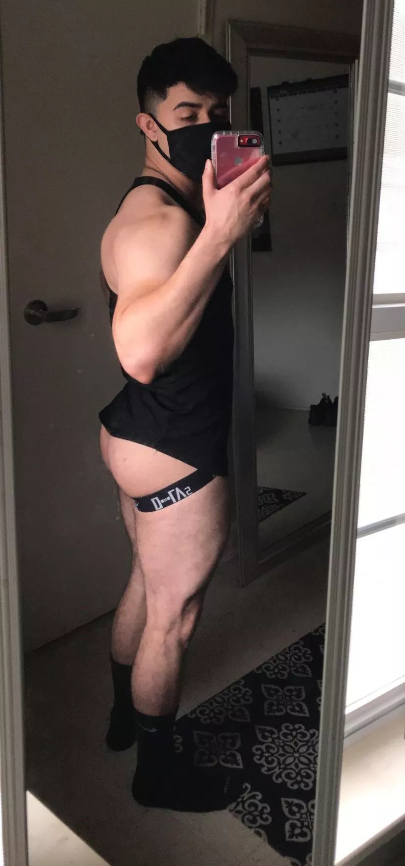 Look at my fat ass hanging out my jockstrap ðŸ˜³ðŸ‘ OF link in comments. Free vid when you say you came from Reddit