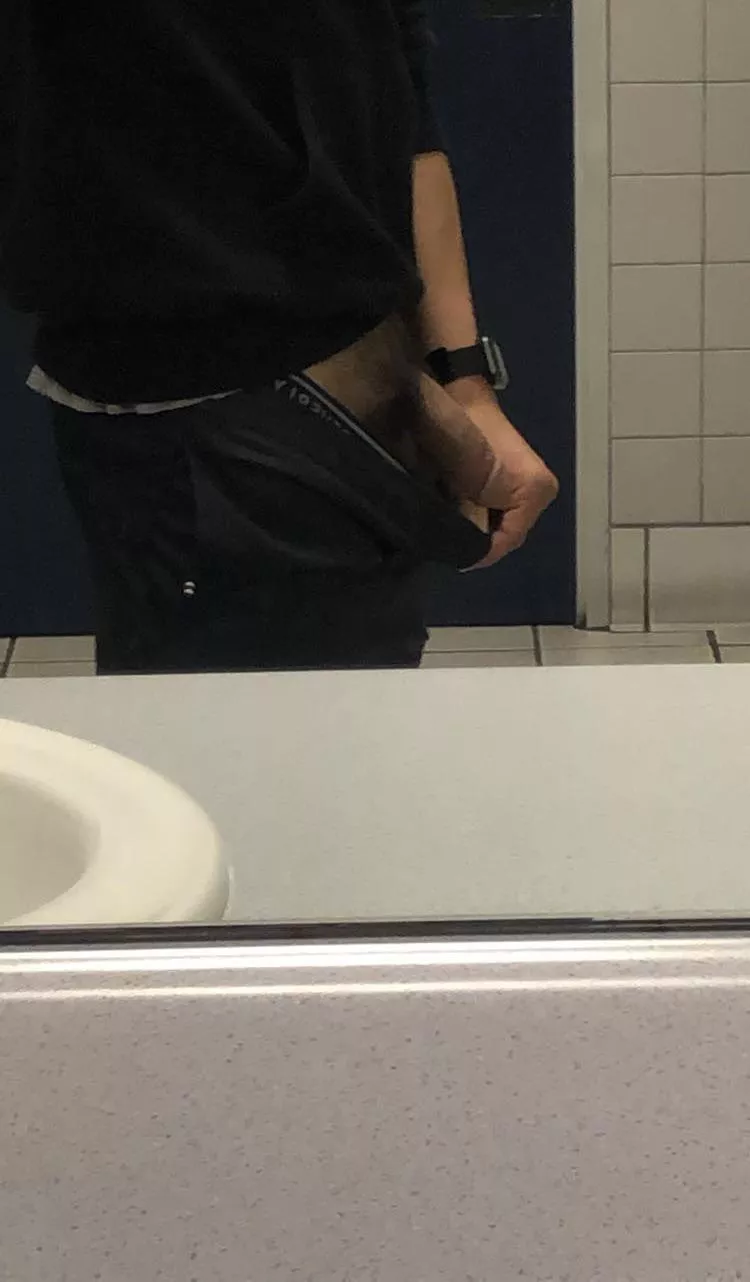 love catching someone take a peek at my cock in the urinals