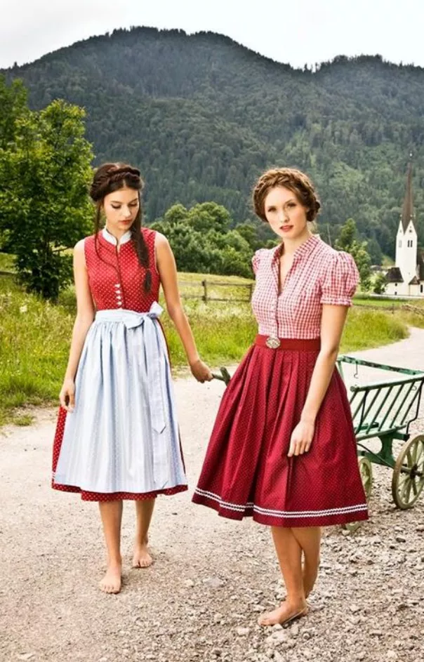 Lovely dirndl girls