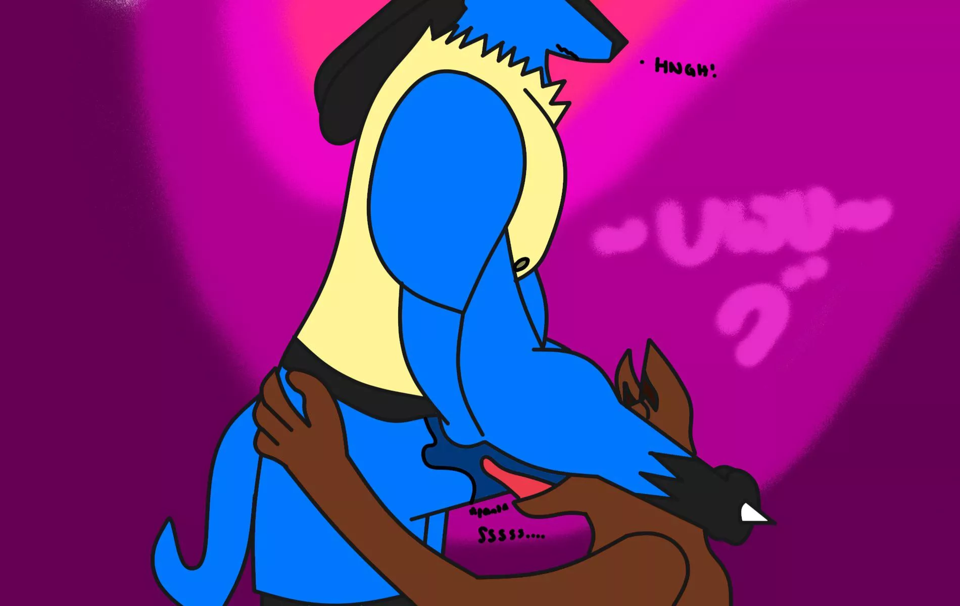 Lucario gets a blowjob [artist: me]