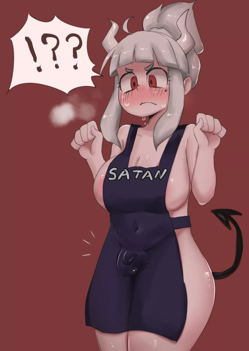 Lucifer Acting Up While Cooking (Zkky) [Helltaker]